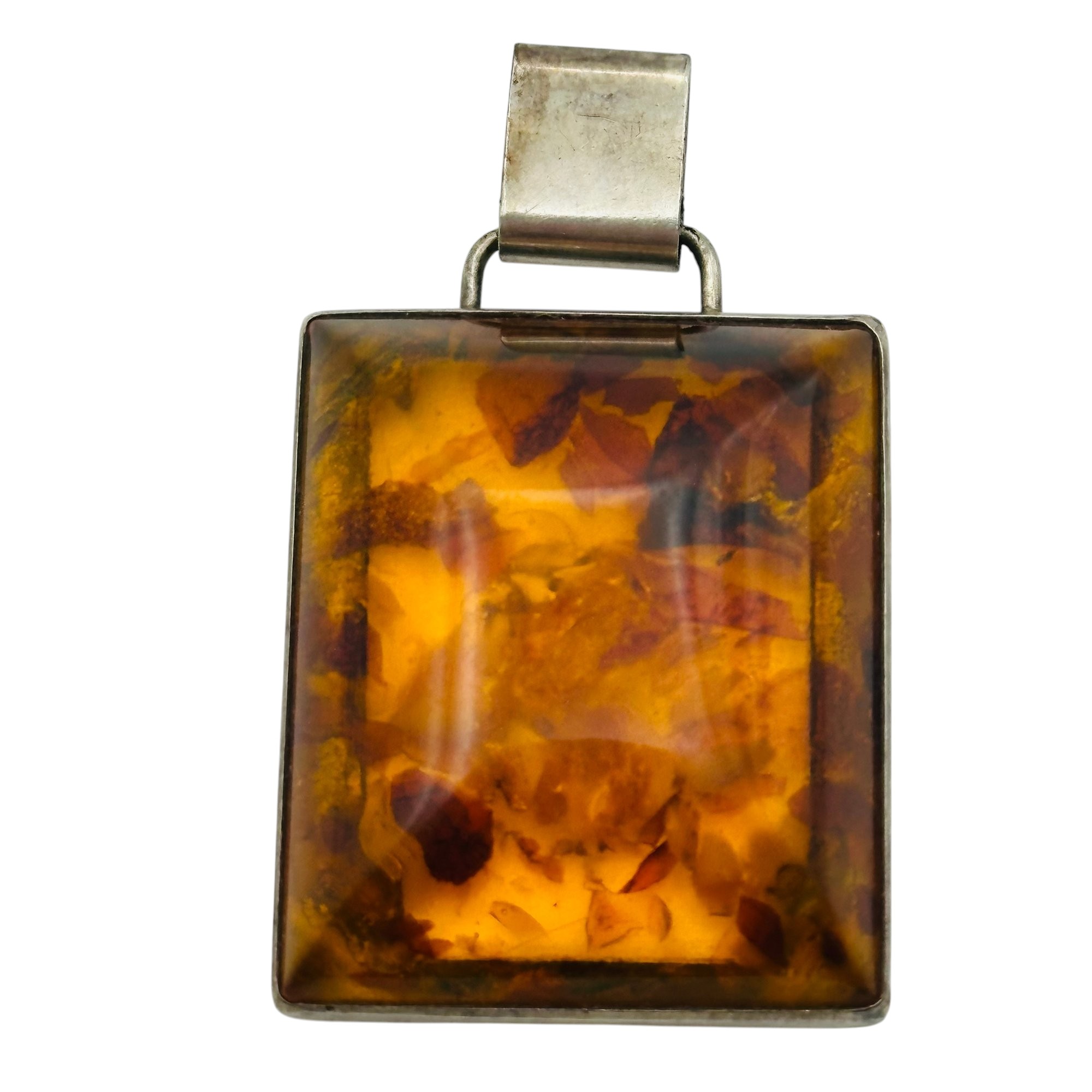 Pictomark 835 Silver Amber Pendant
