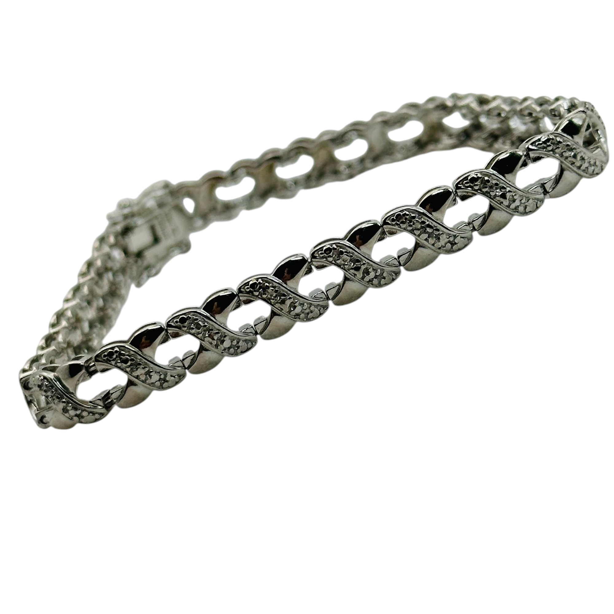 Ross Simmons Sterling Diamond Accent Bracelet