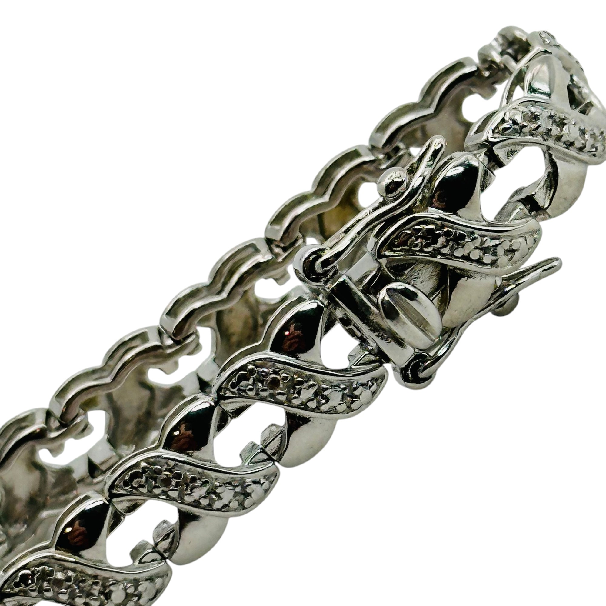 Ross Simmons Sterling Diamond Accent Bracelet