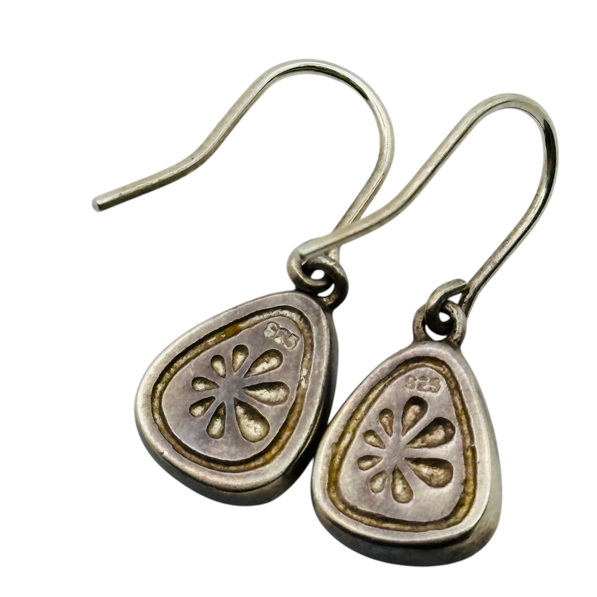 Sterling Larimar Earrings 4.2g