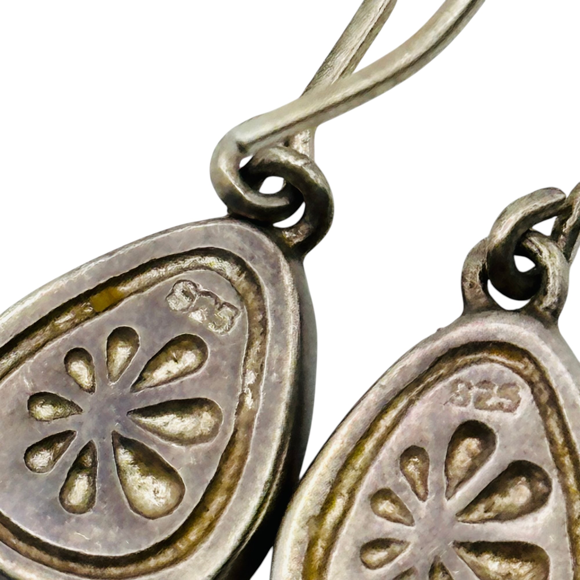 Sterling Larimar Earrings 4.2g