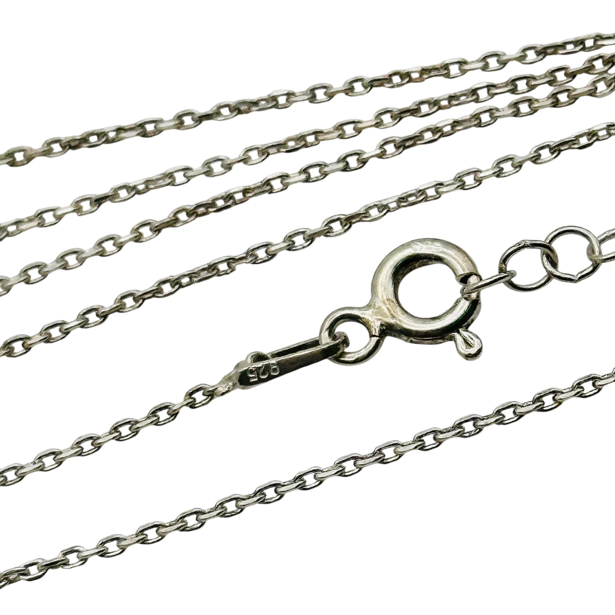Sterling Cable Chain Adjustable Necklace