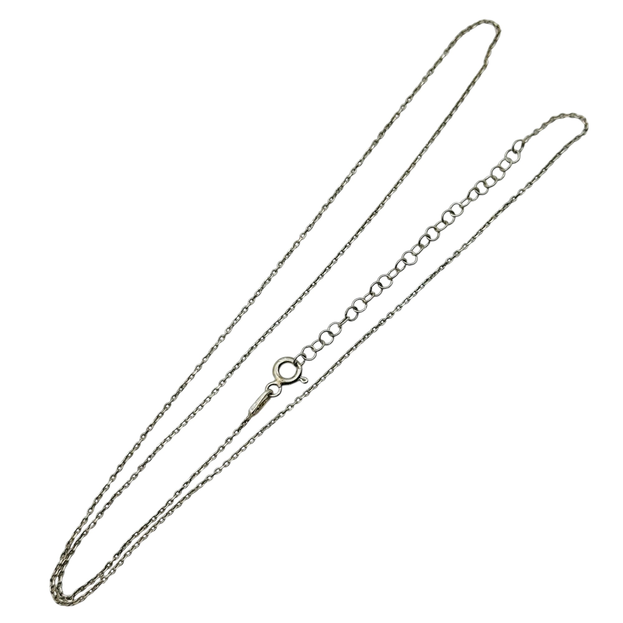 Sterling Cable Chain Adjustable Necklace