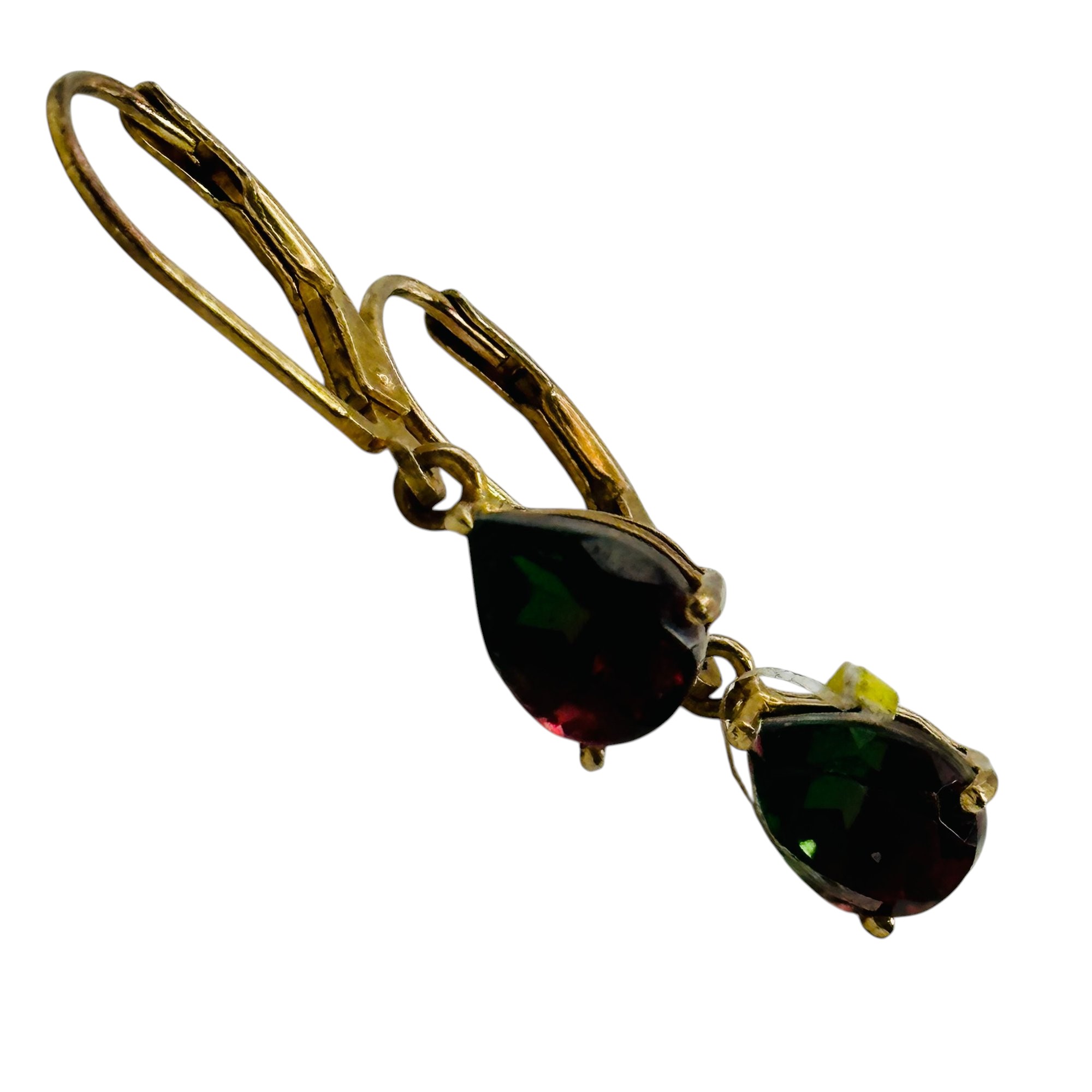 Signed Sterling Mystic Topaz Jacket Earrings