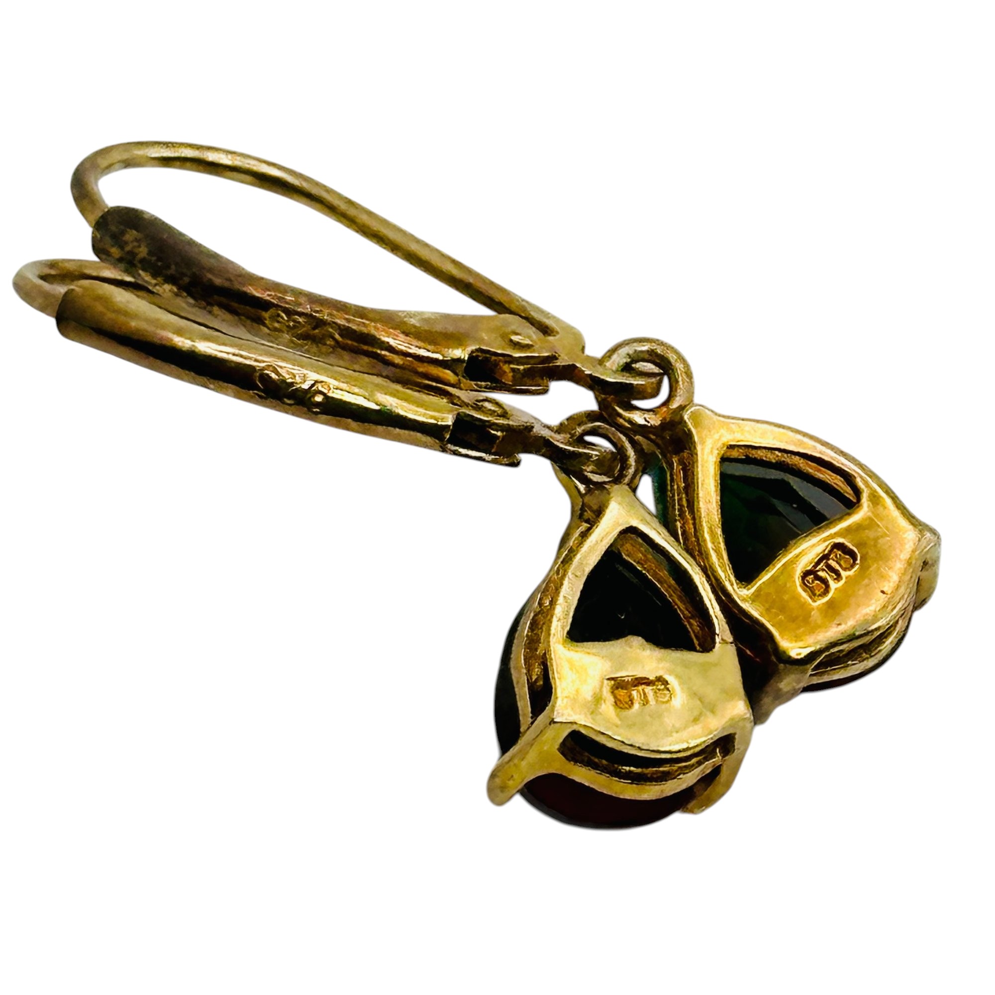 Signed Sterling Mystic Topaz Jacket Earrings