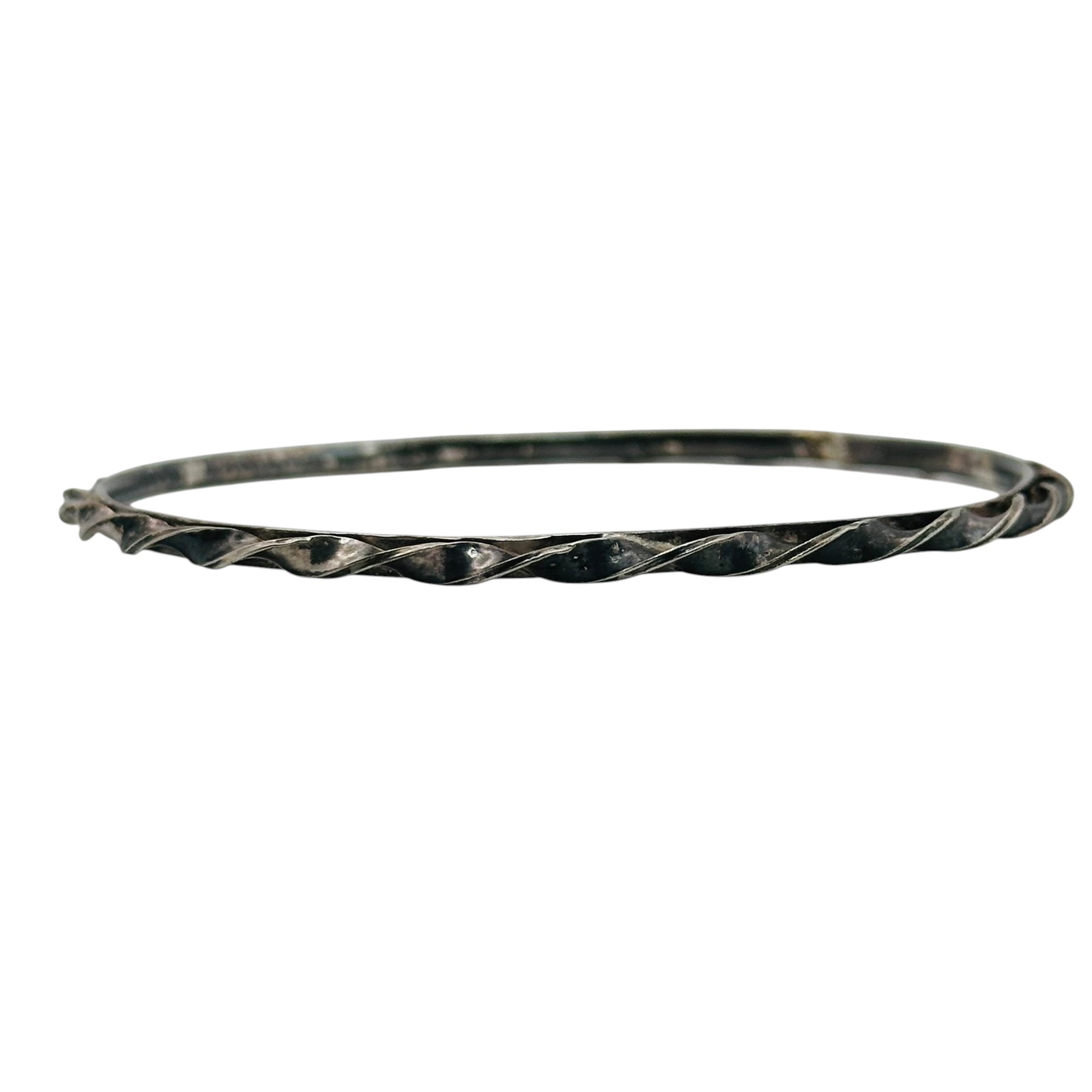 Sterling Twisted Bangle Bracelet