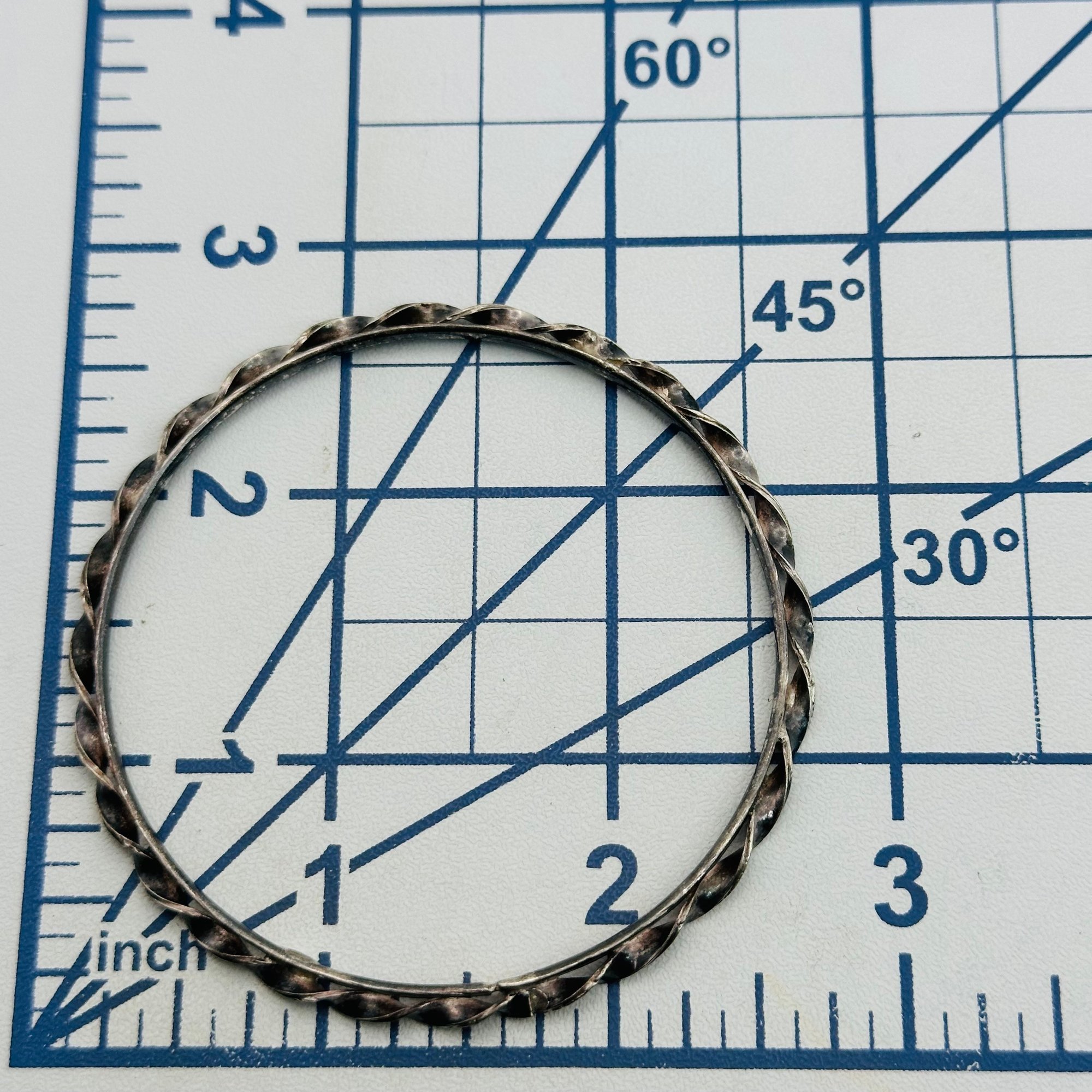 Sterling Twisted Bangle Bracelet
