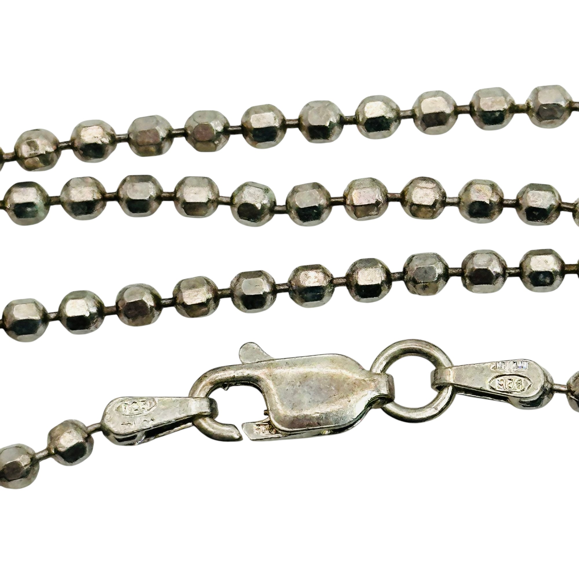 Milor Italy Sterling Bead Chain Necklace