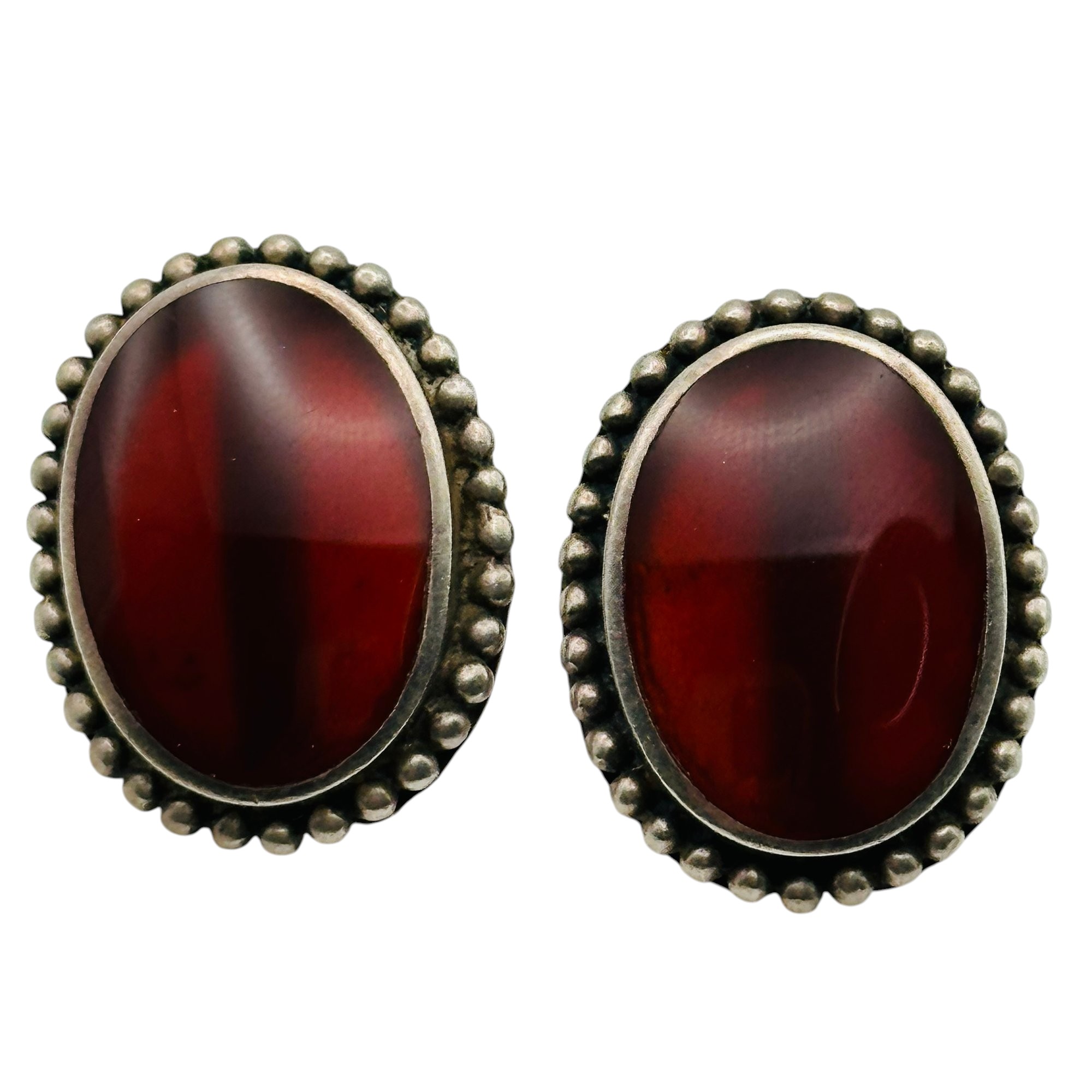 Sterling Carnelian Earrings