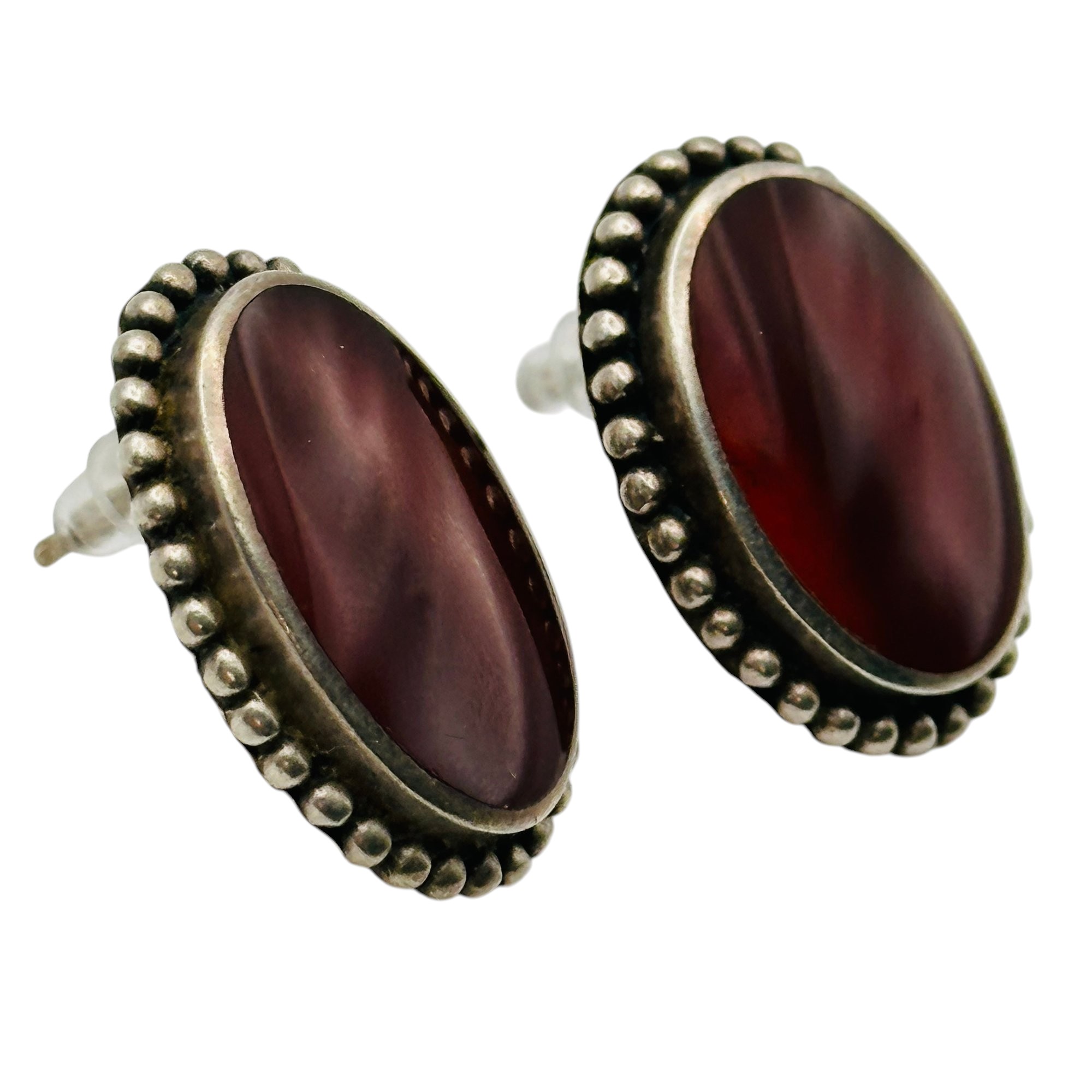 Sterling Carnelian Earrings