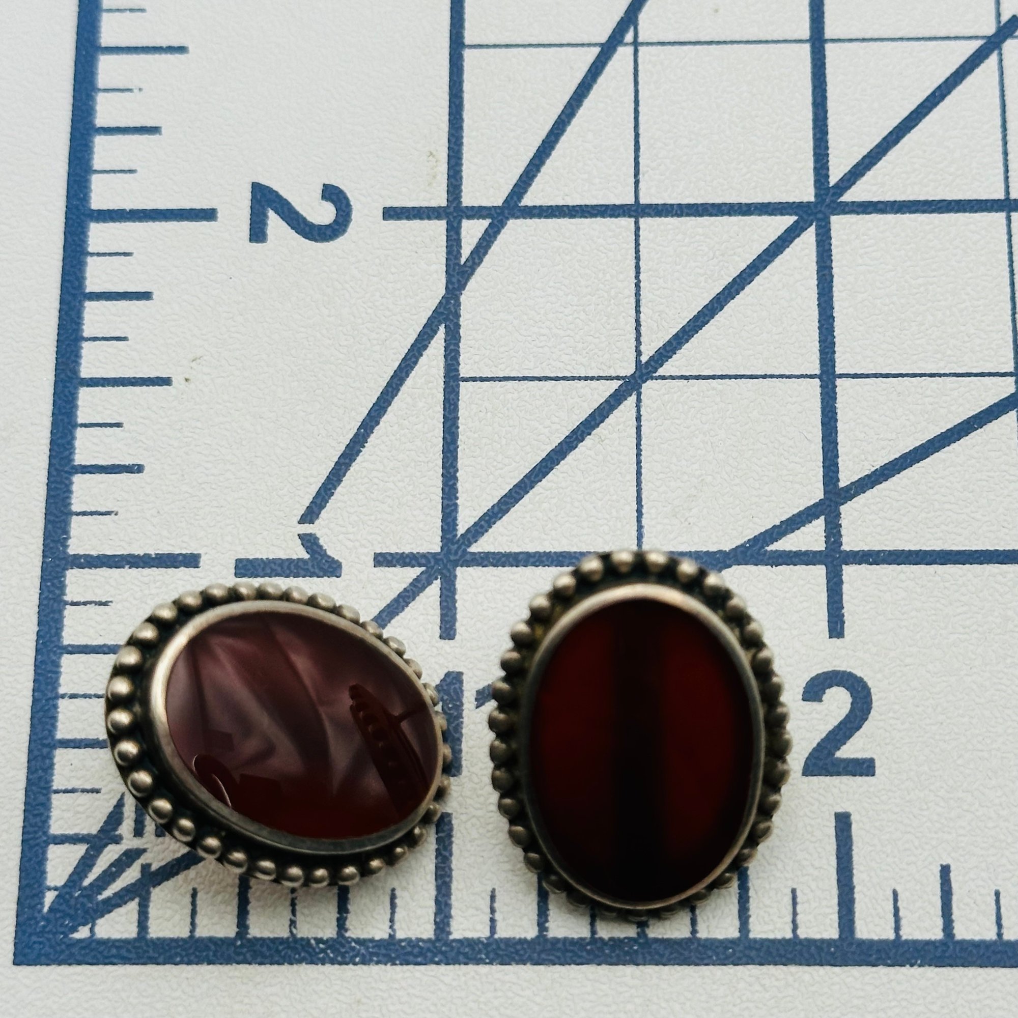 Sterling Carnelian Earrings