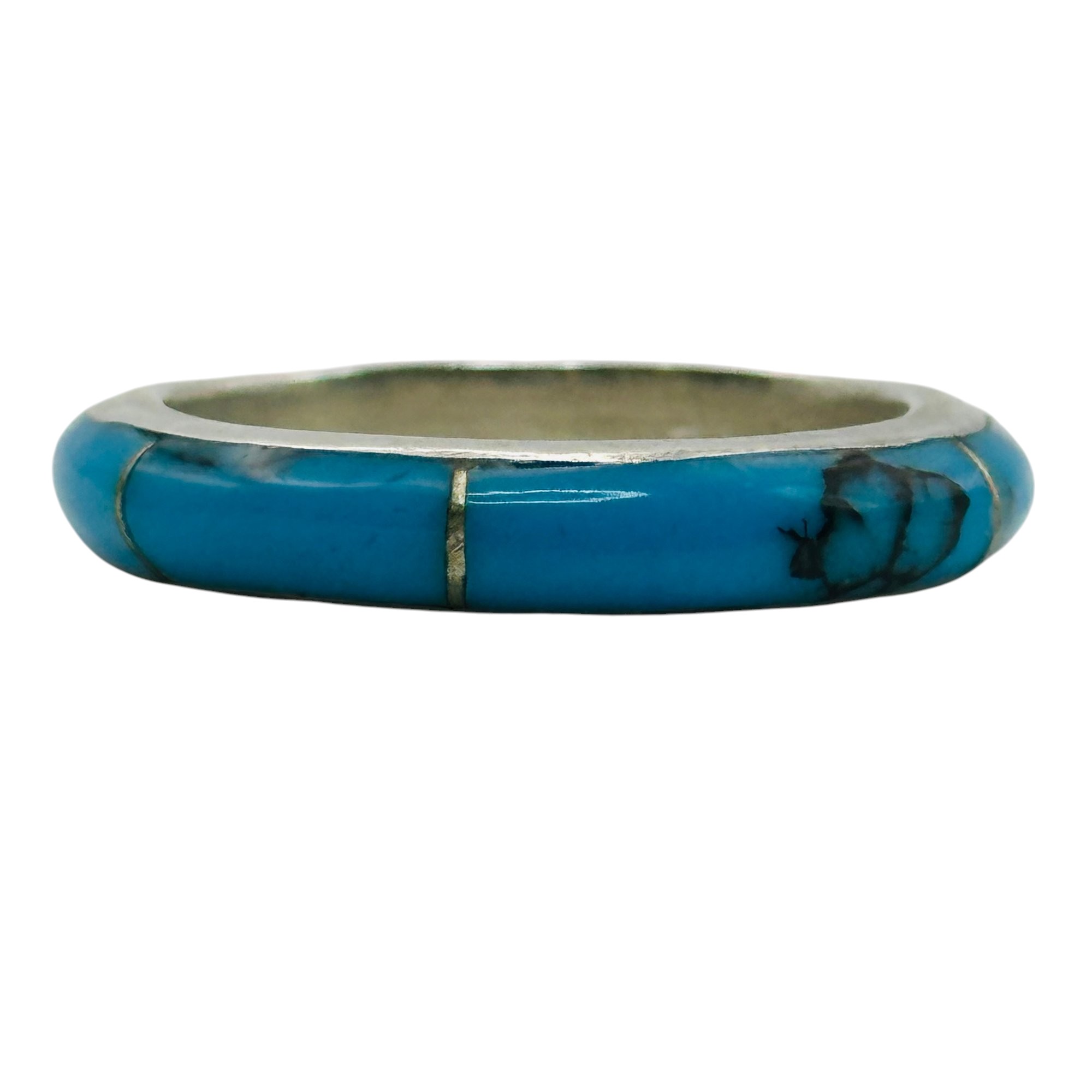Sterling Turquoise Band Sz 9