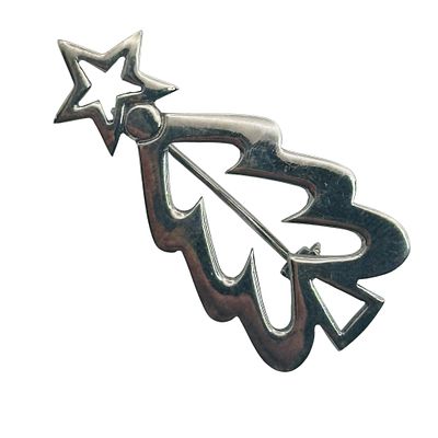 Sterling Christmas Tree Brooch. Sterling Christmas tree brooch 4.8g