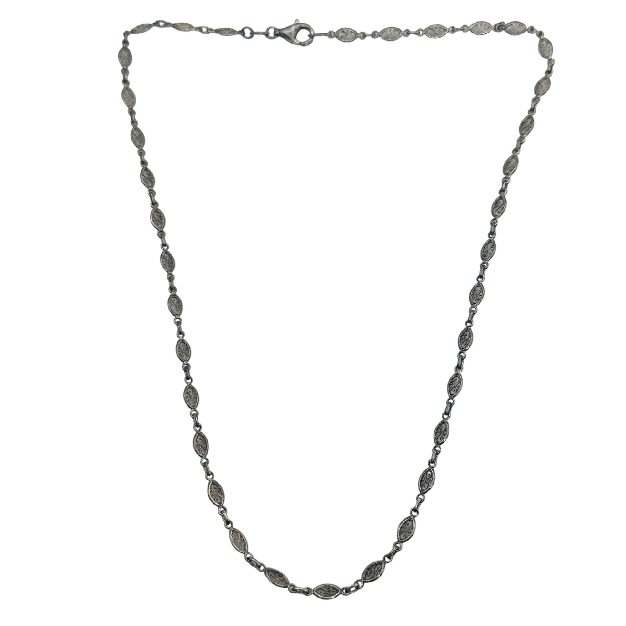 Milor Italy Sterling Swirl Chain Necklace