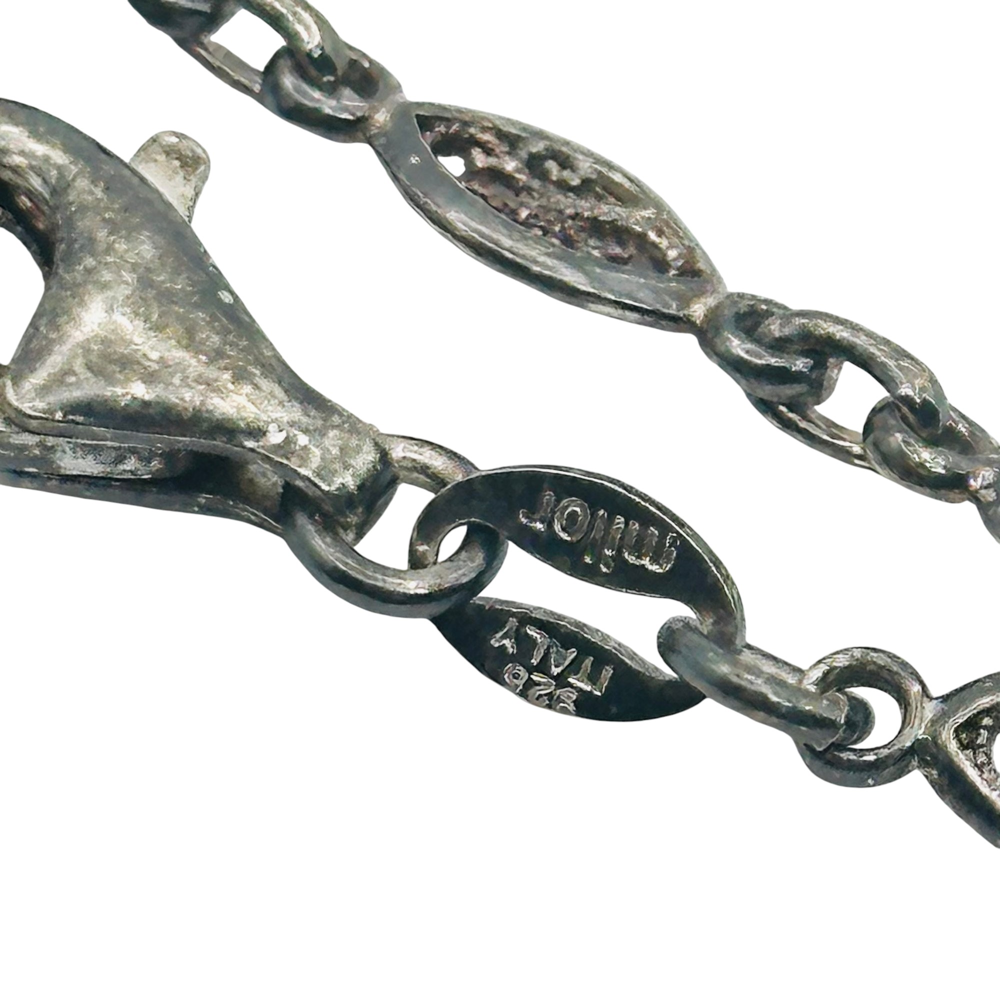 Milor Italy Sterling Swirl Chain Necklace