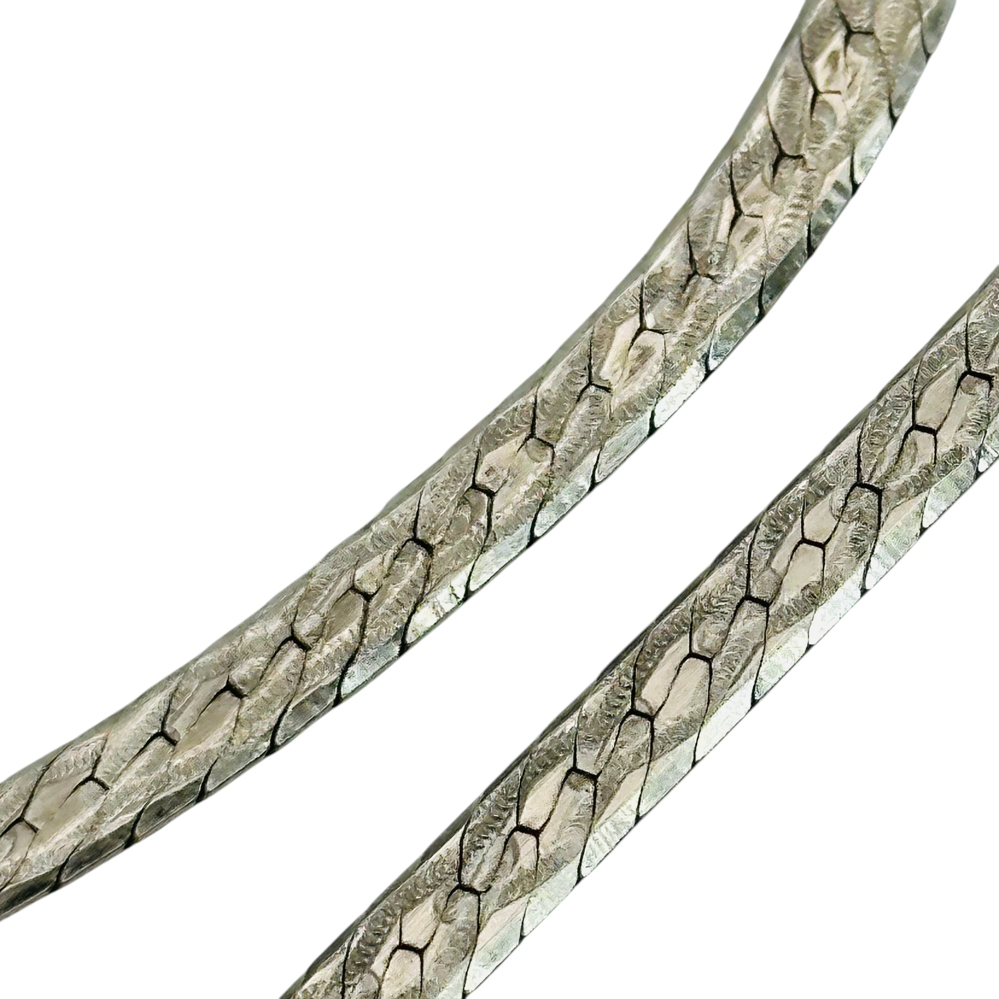 Milor Italy Sterling Snake Chain Necklace