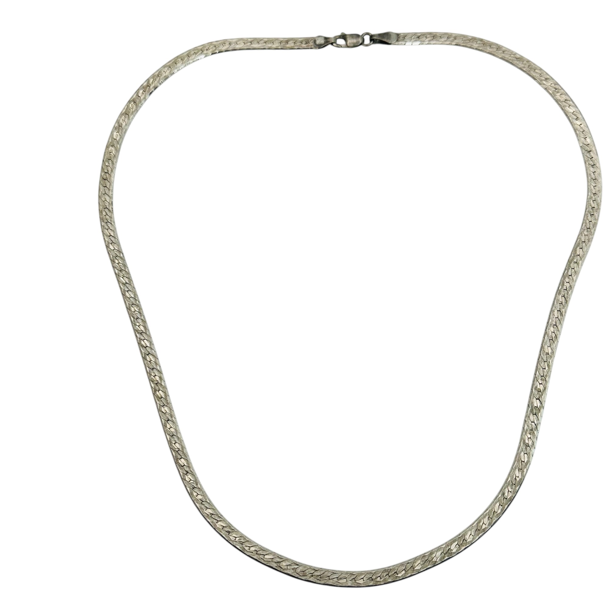 Milor Italy Sterling Snake Chain Necklace