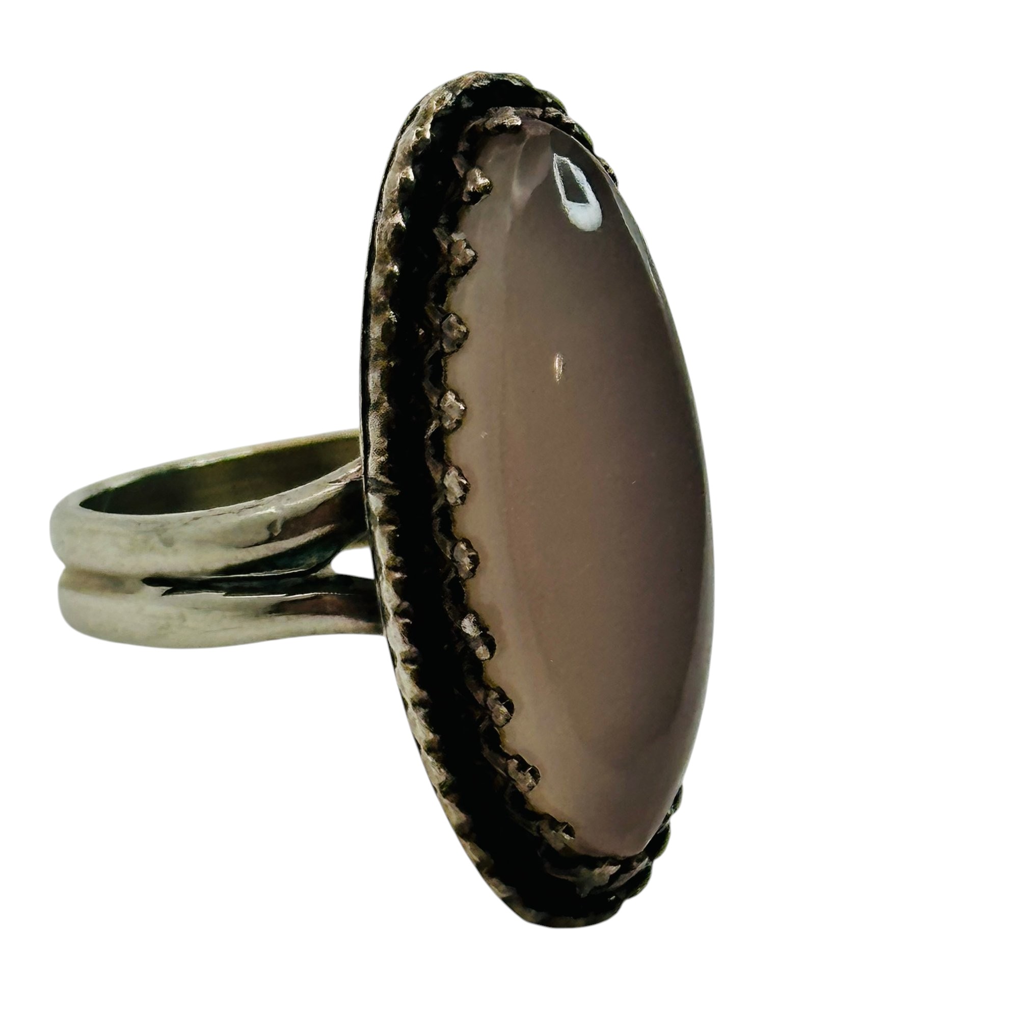 Sterling Pink Quartz Ring Sz 6