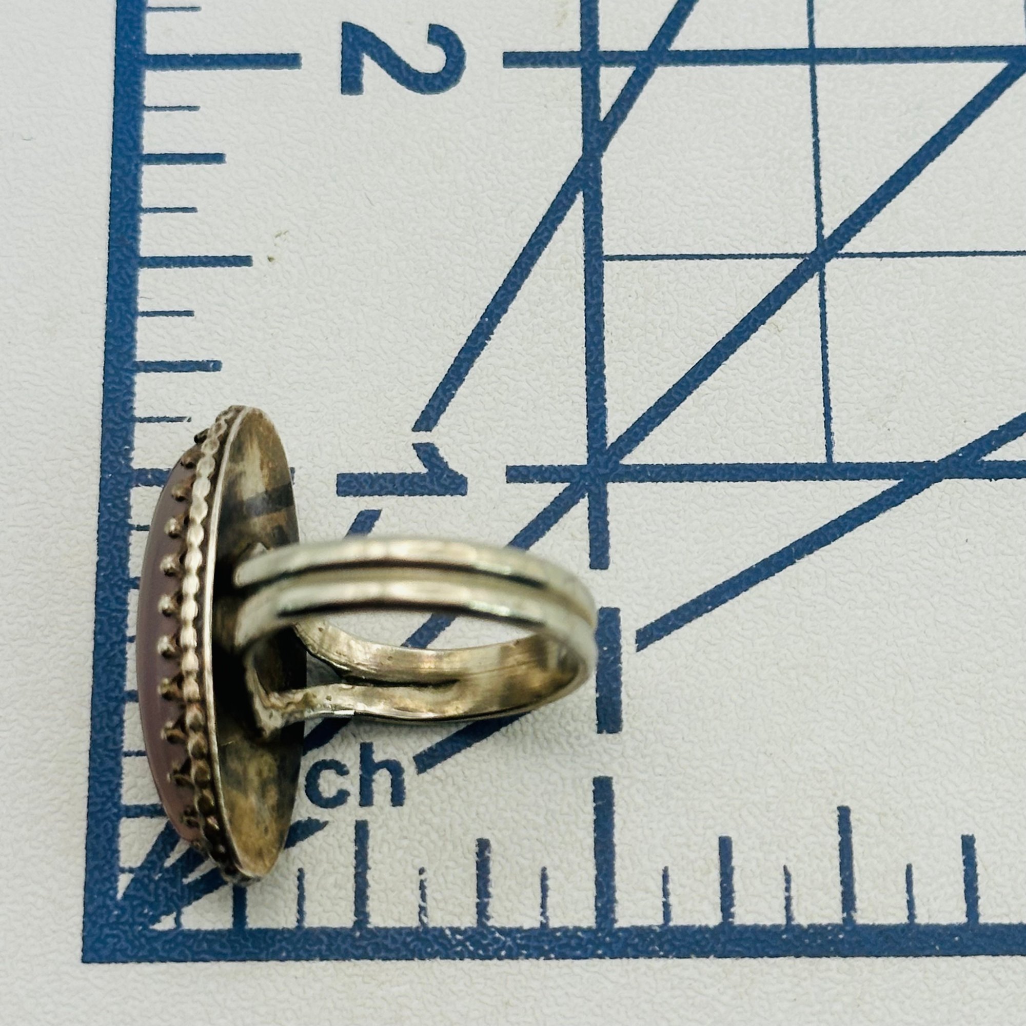 Sterling Pink Quartz Ring Sz 6