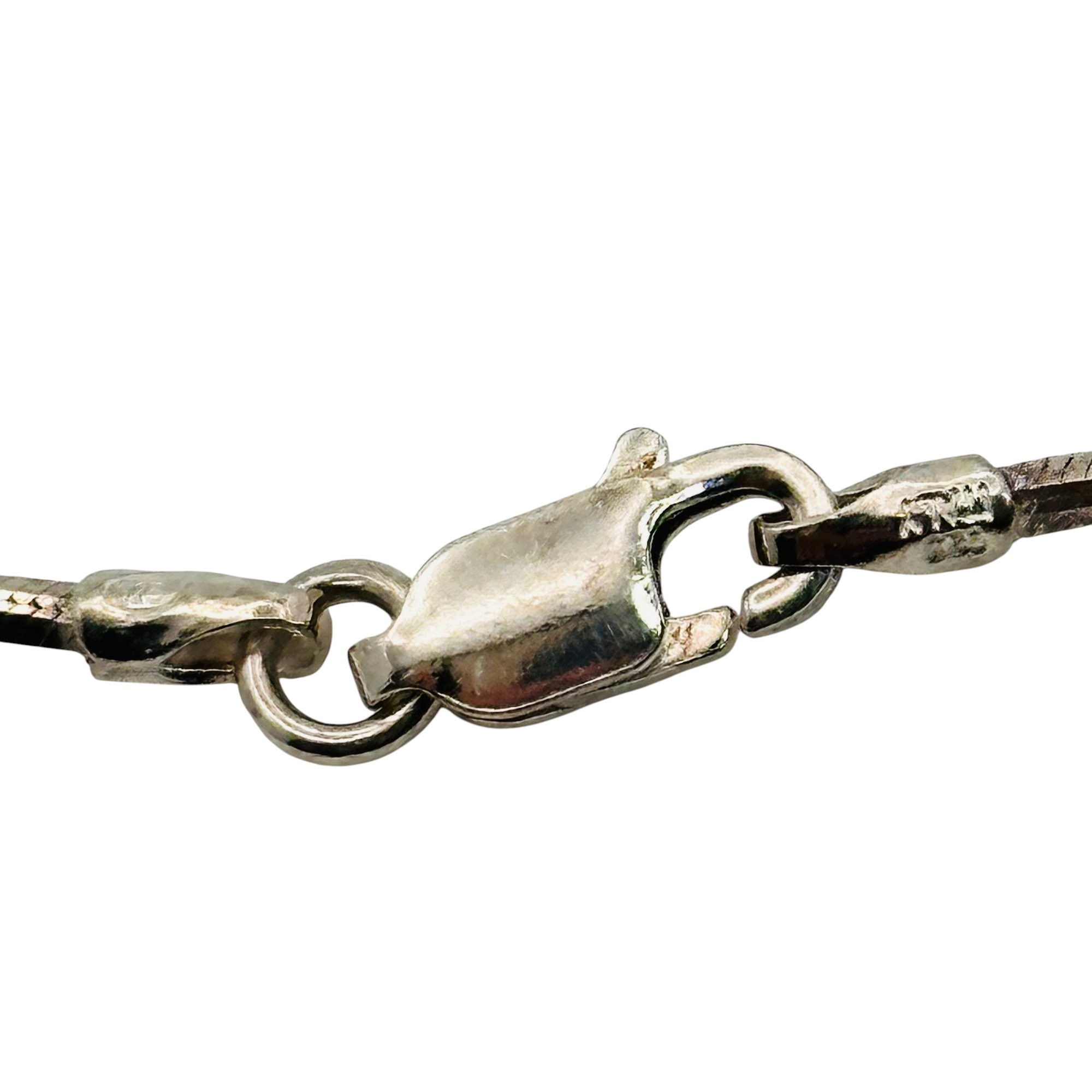 Signed Italy Sterling Chain Necklace