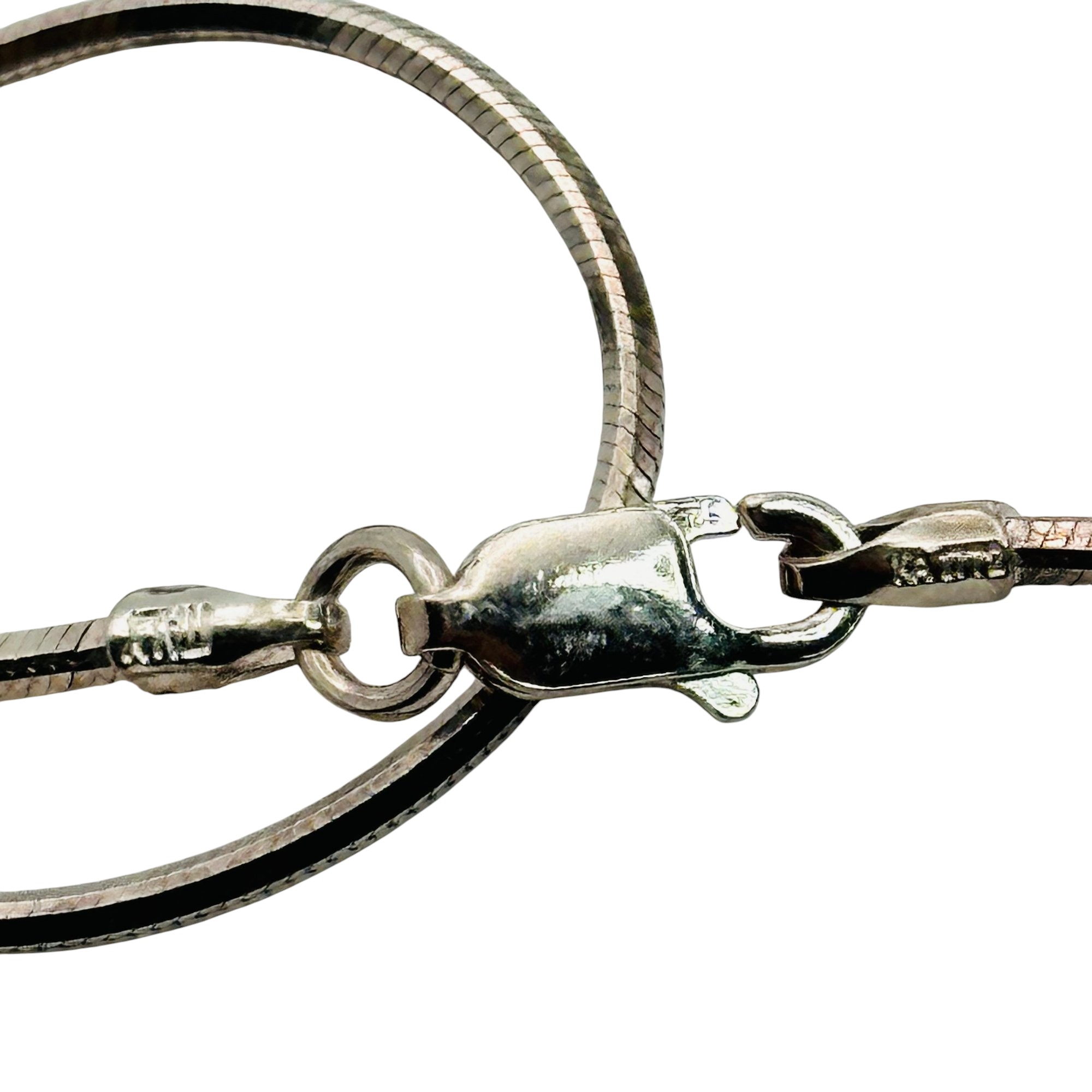 Signed Italy Sterling Chain Necklace