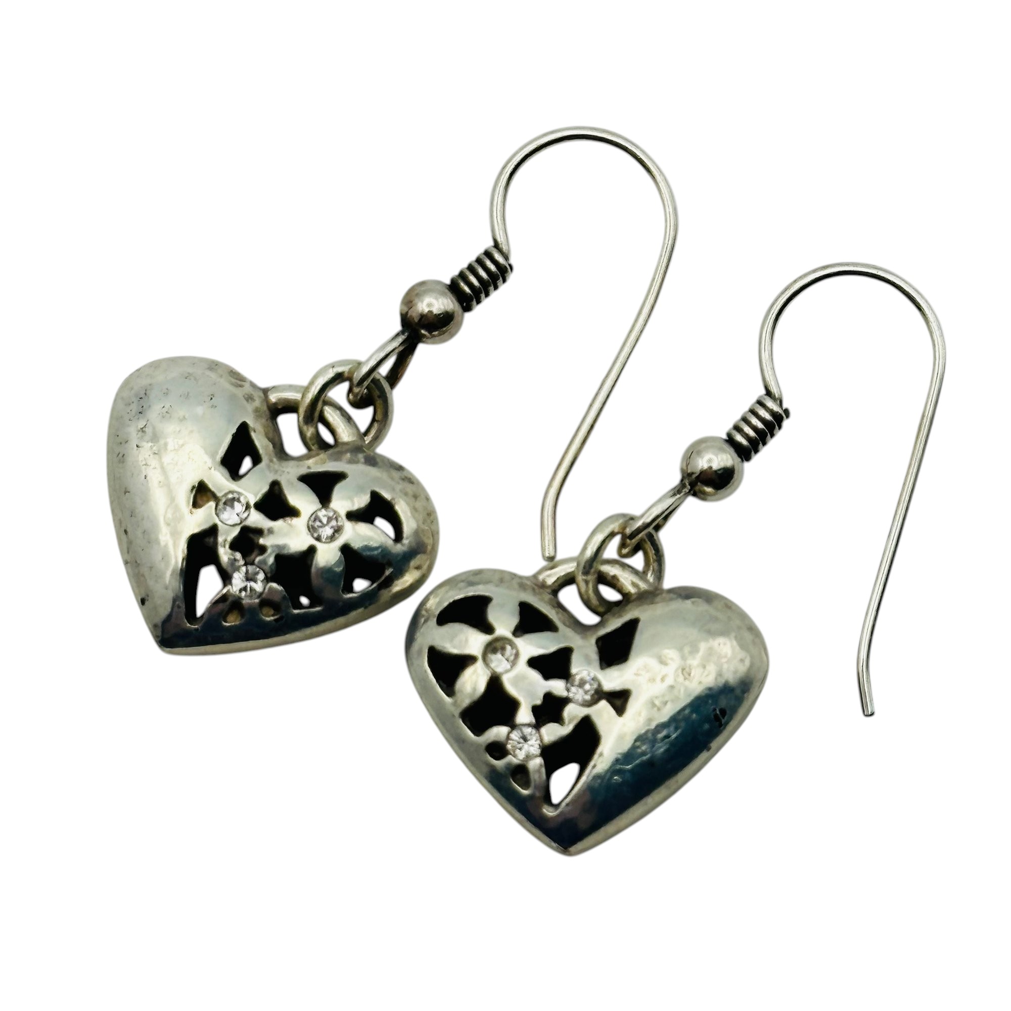 Sterling Heart Earrings