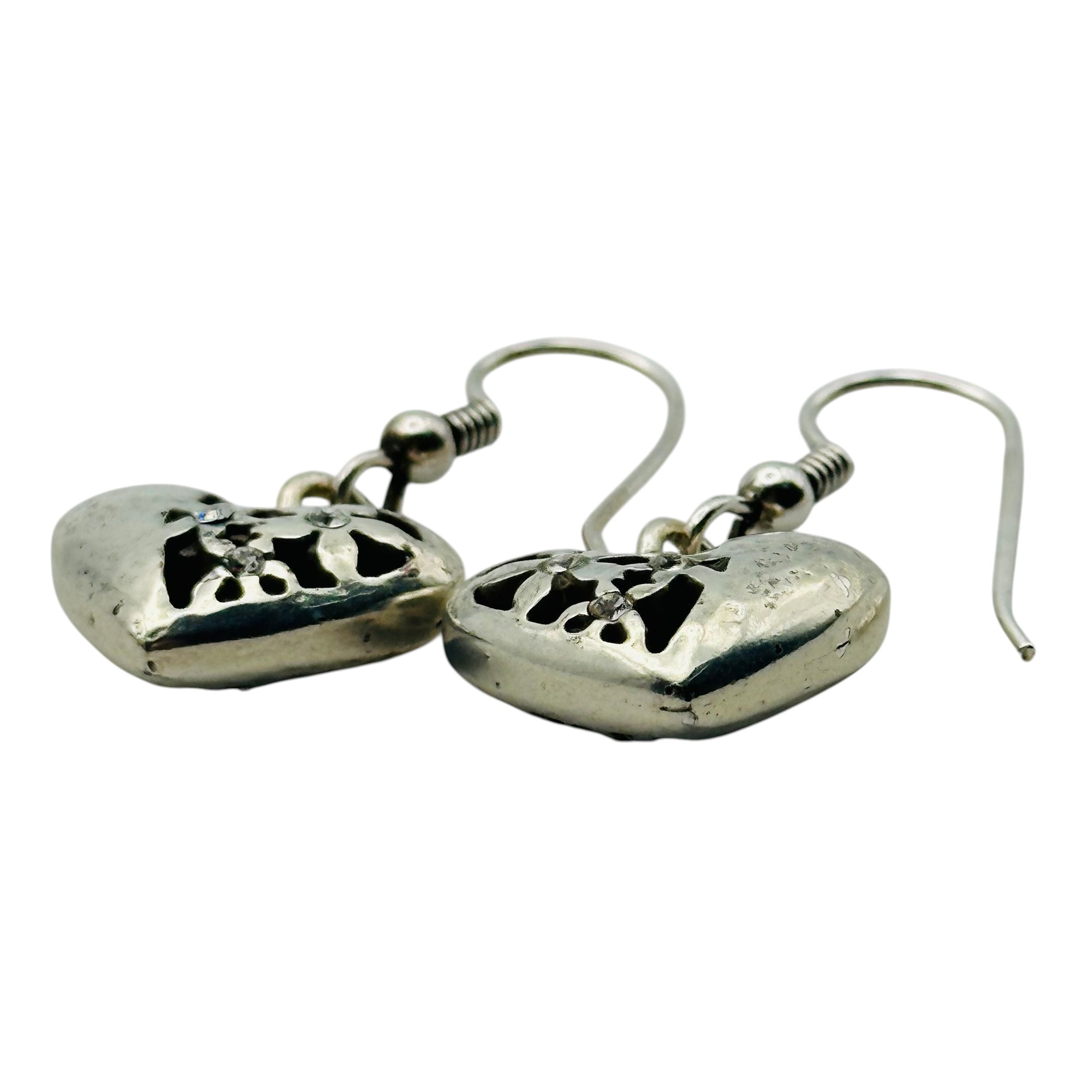 Sterling Heart Earrings