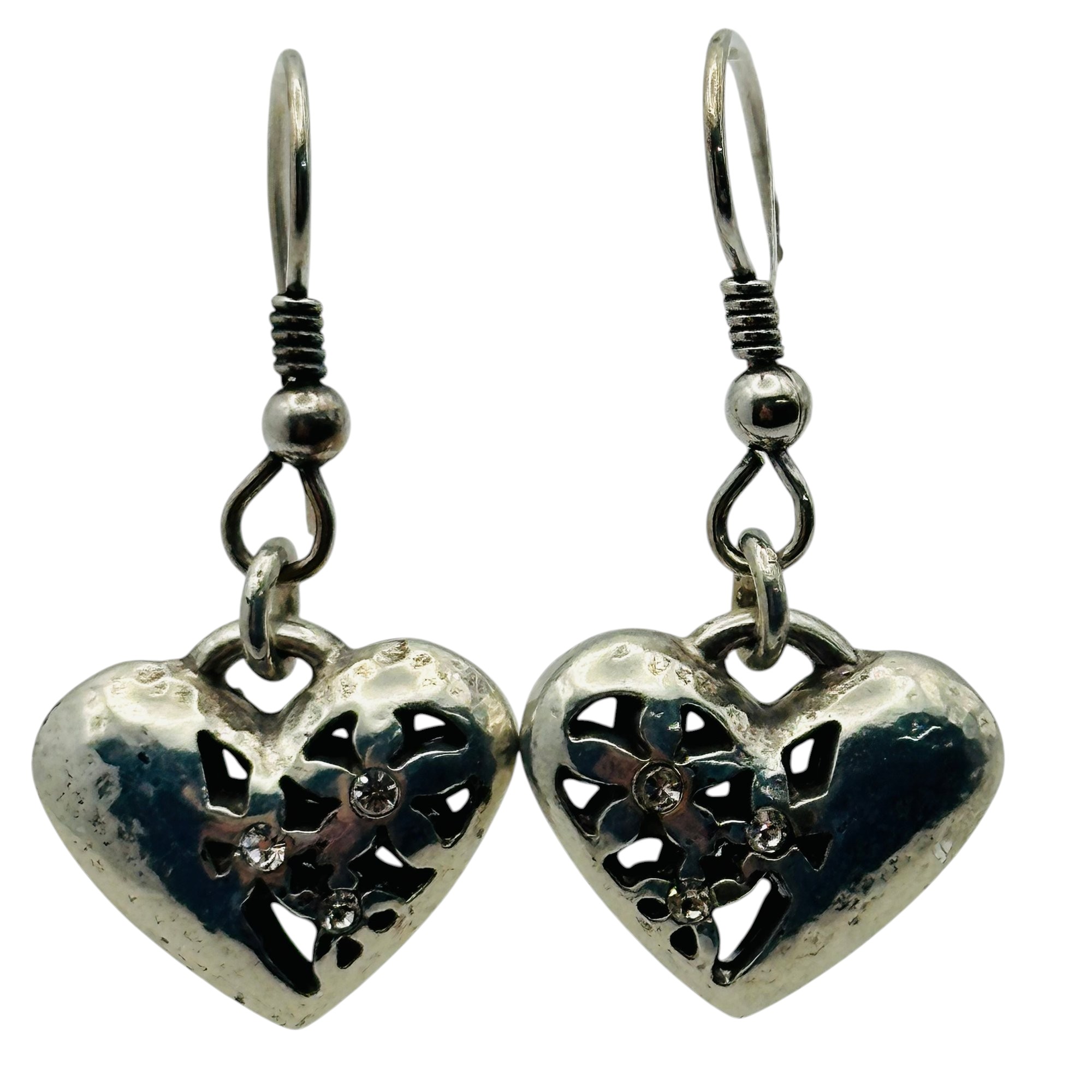 Sterling Heart Earrings