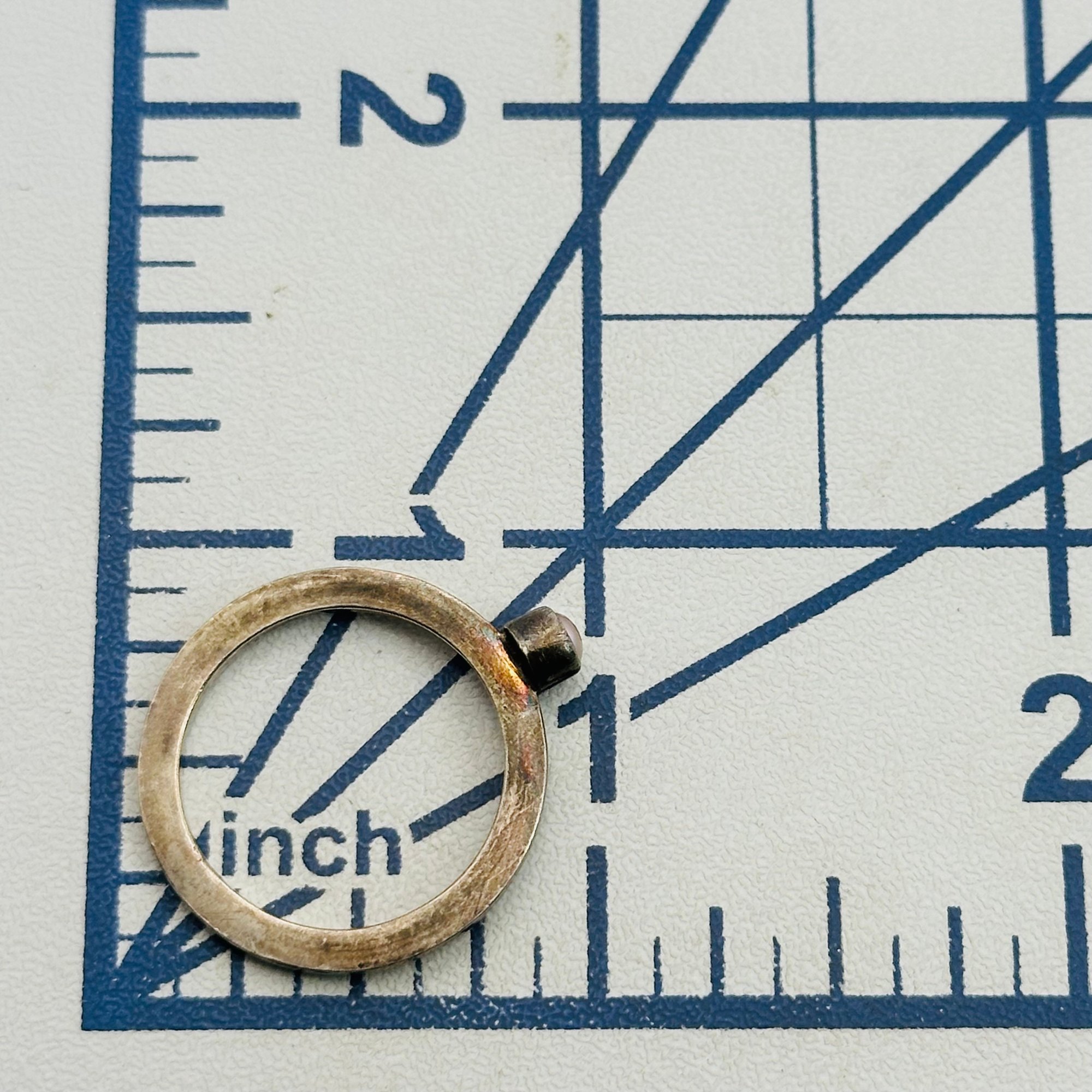 Sterling Pearl Ring Sz 7