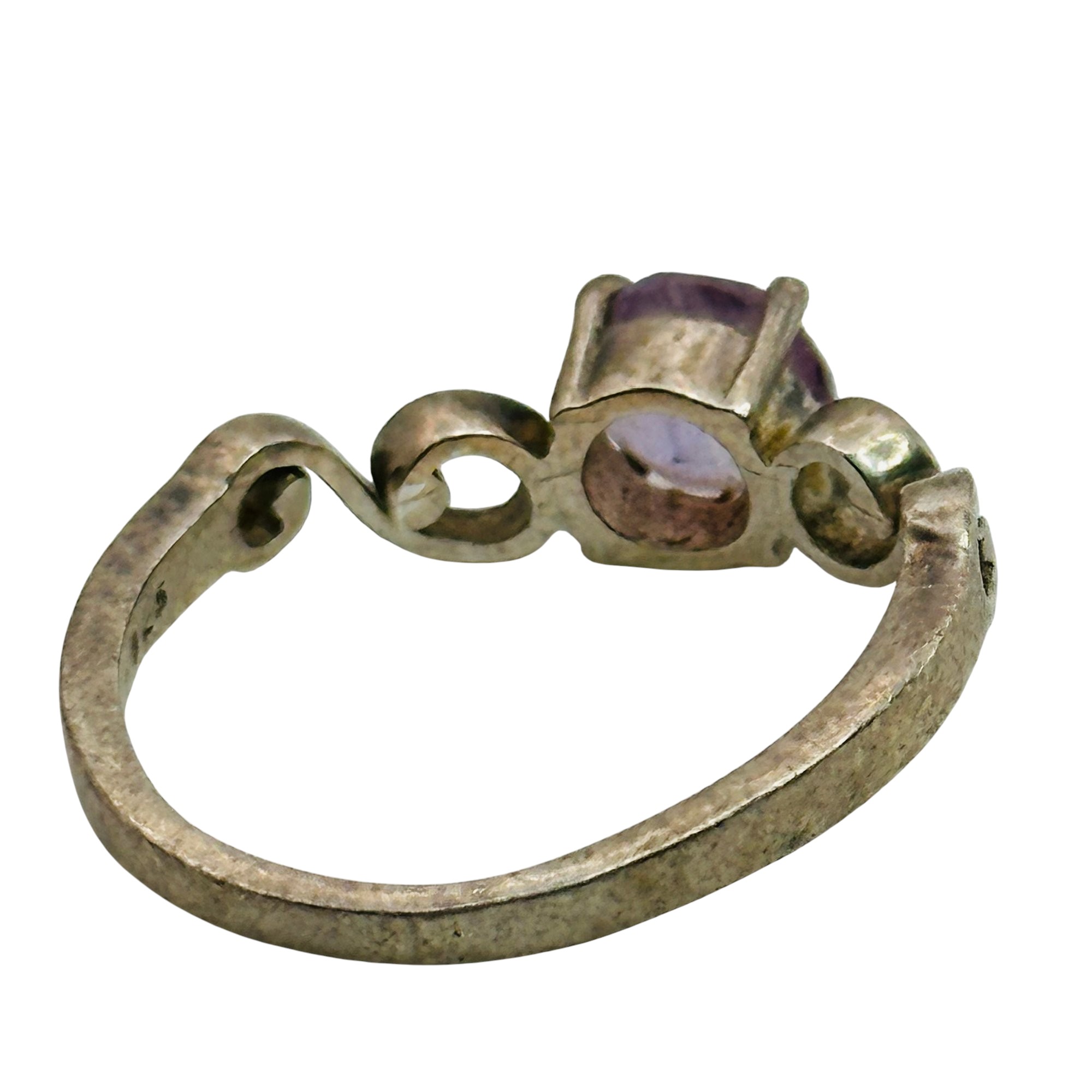 Sterling Amethyst Ring Sz 5.5