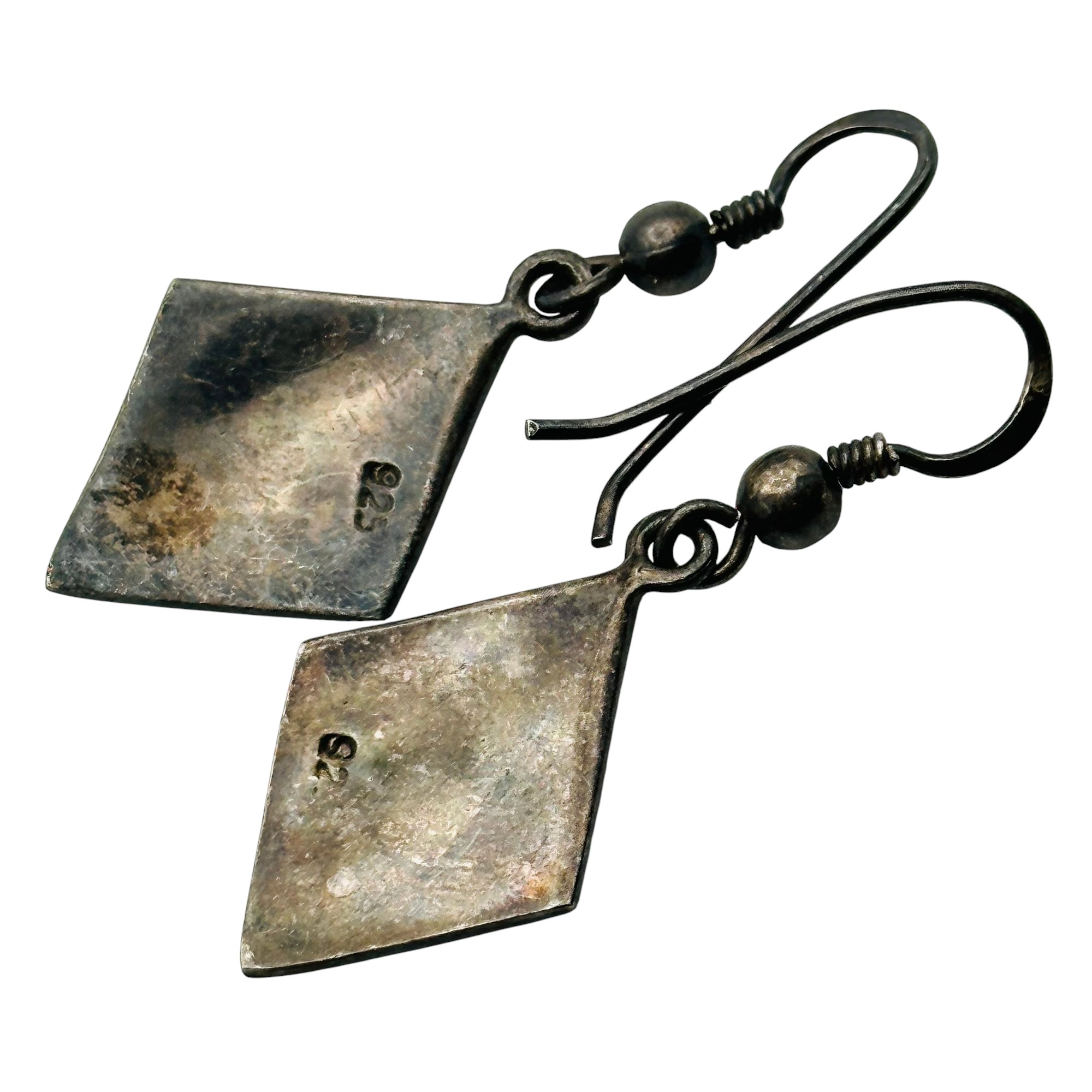 Sterling Onyx Dangle Earrings