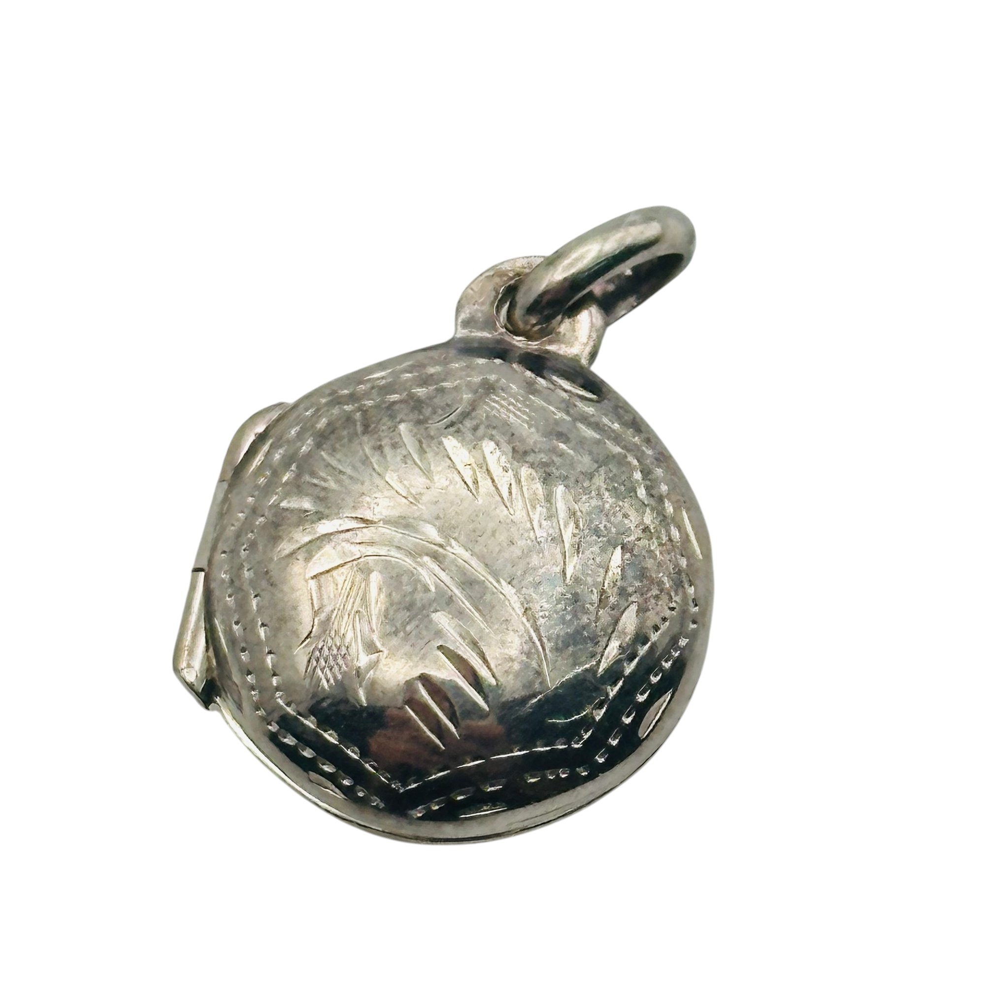 Sterling Etched Locket