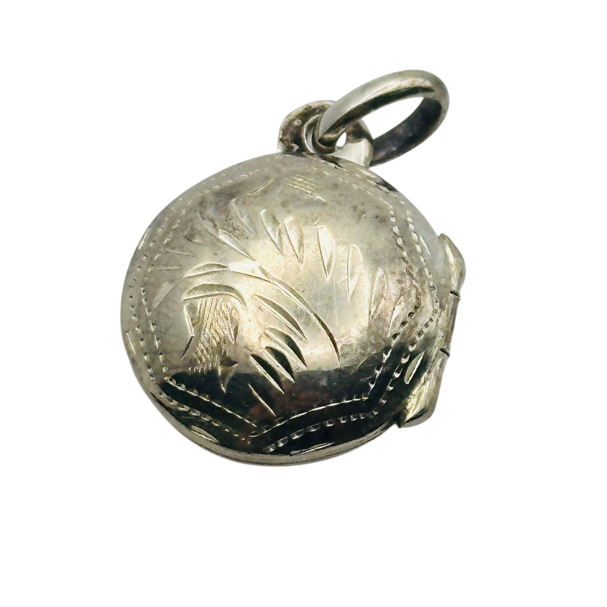 Sterling Etched Locket