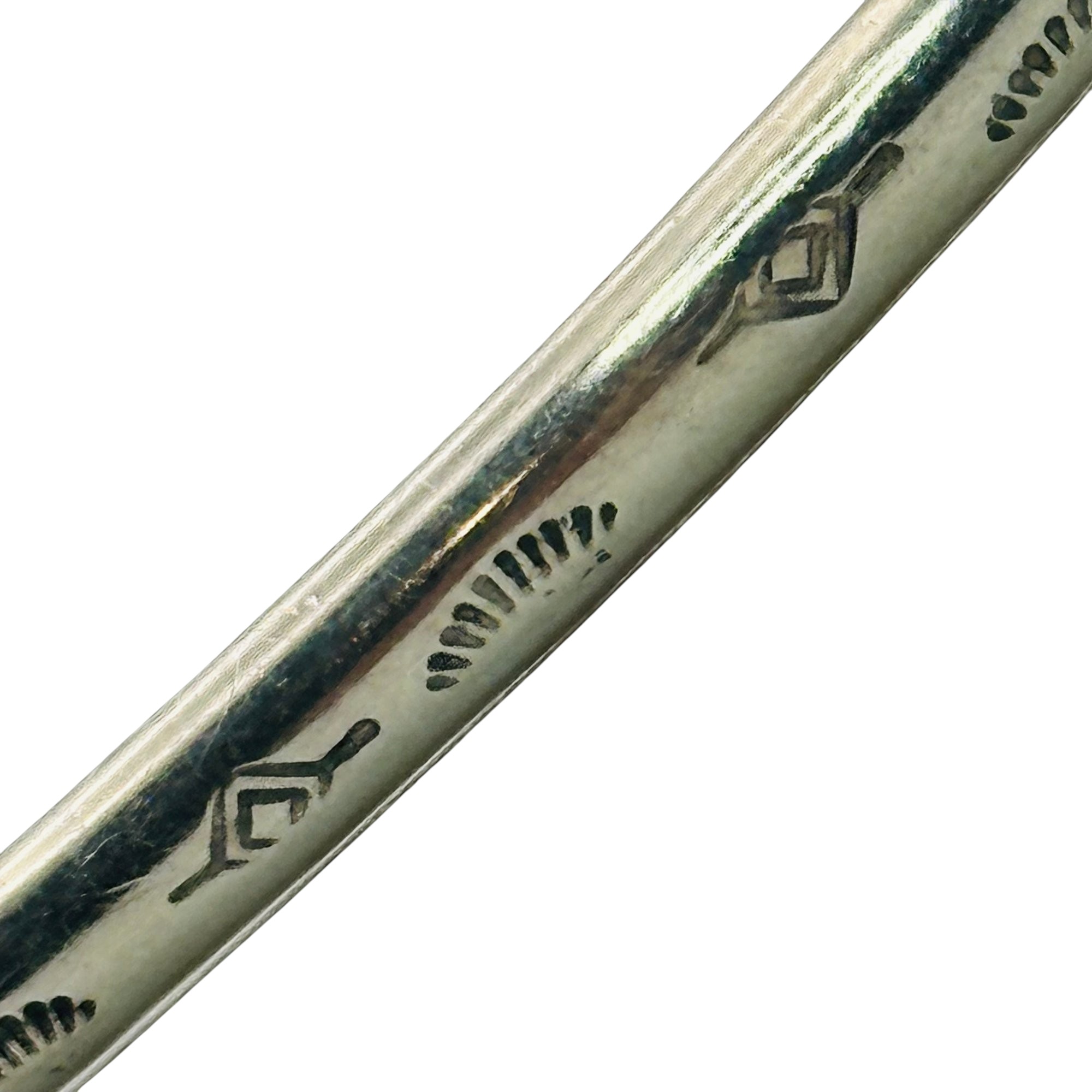Native Sterling Stamped Cuff Bracelet