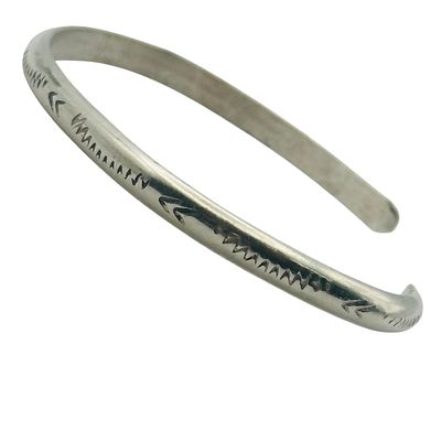 Native Sterling Stamped Cuff Bracelet. Native Sterling stamped cuff bracelet 9.8g | 5.75&rdquo; 