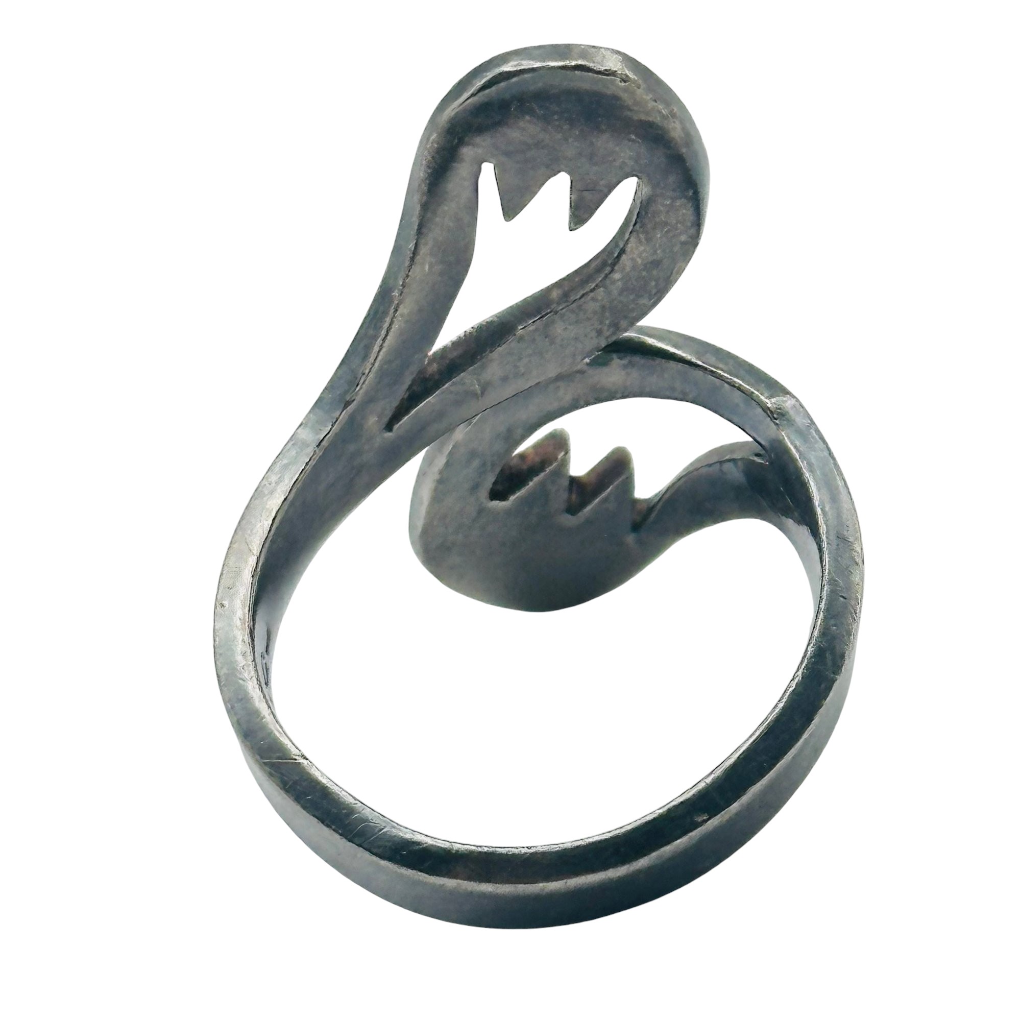 Mexico Sterling Bypass Ring Sz 8