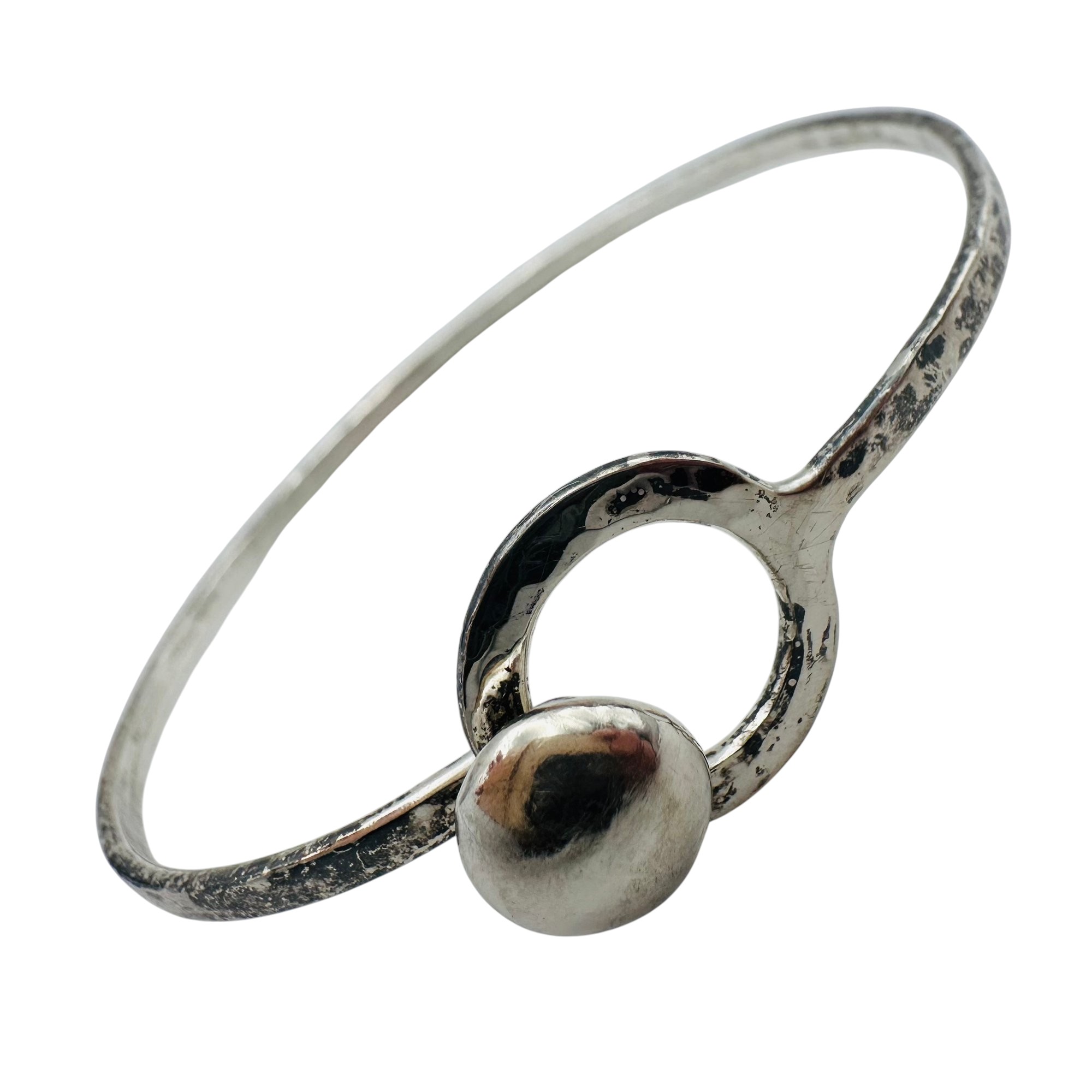 Parker Sterling Latched Bangle Bracelet