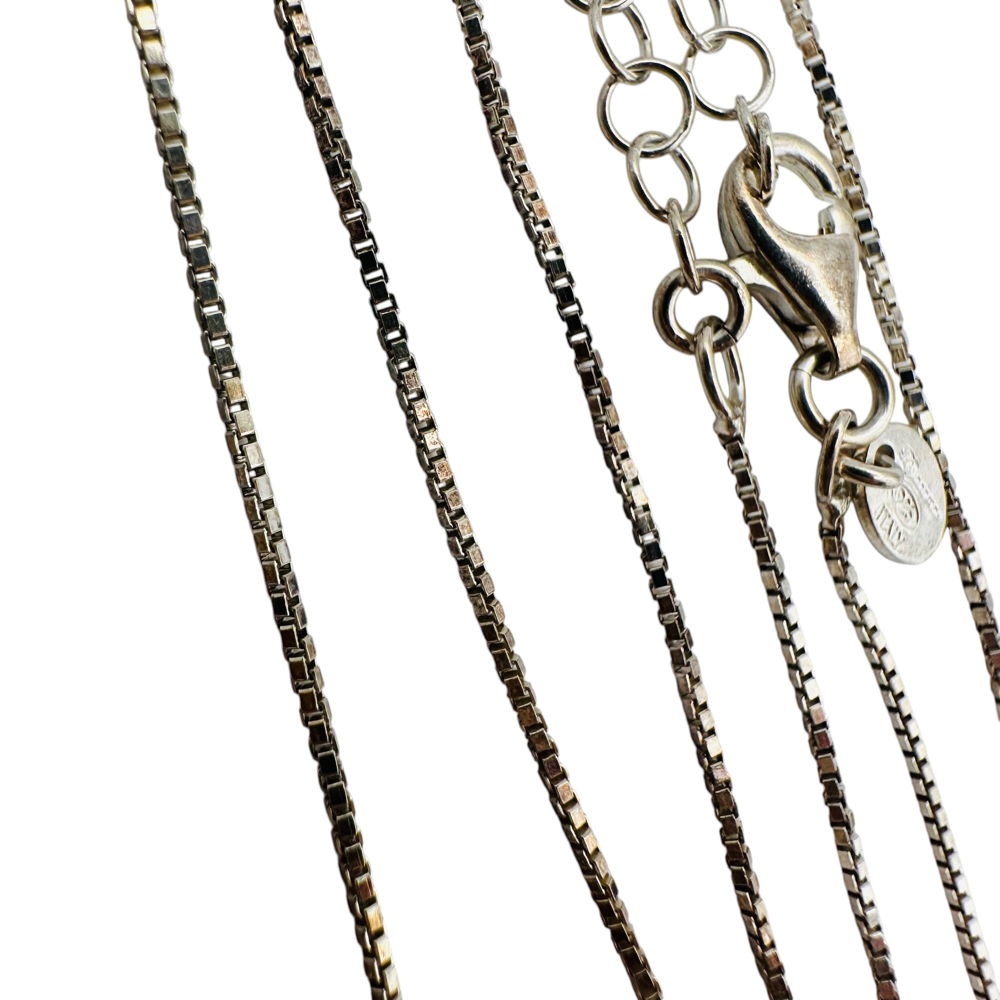 Dyadema Sterling Heart Box Chain Necklace