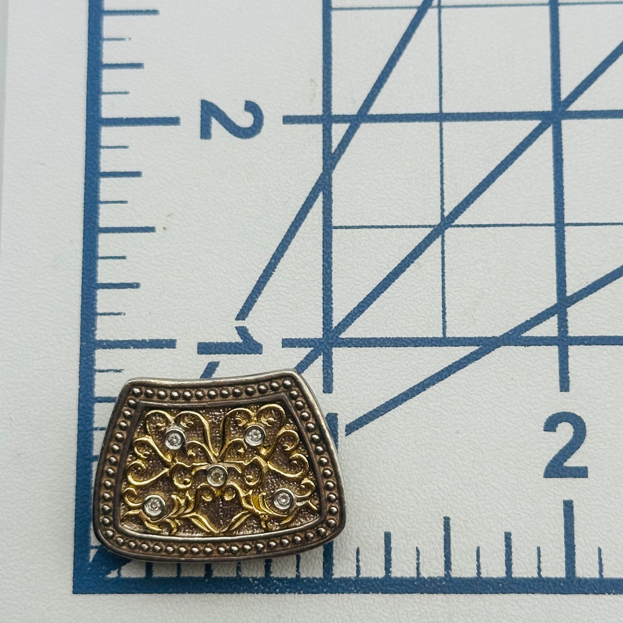 Sterling 14k Diamond Pendant