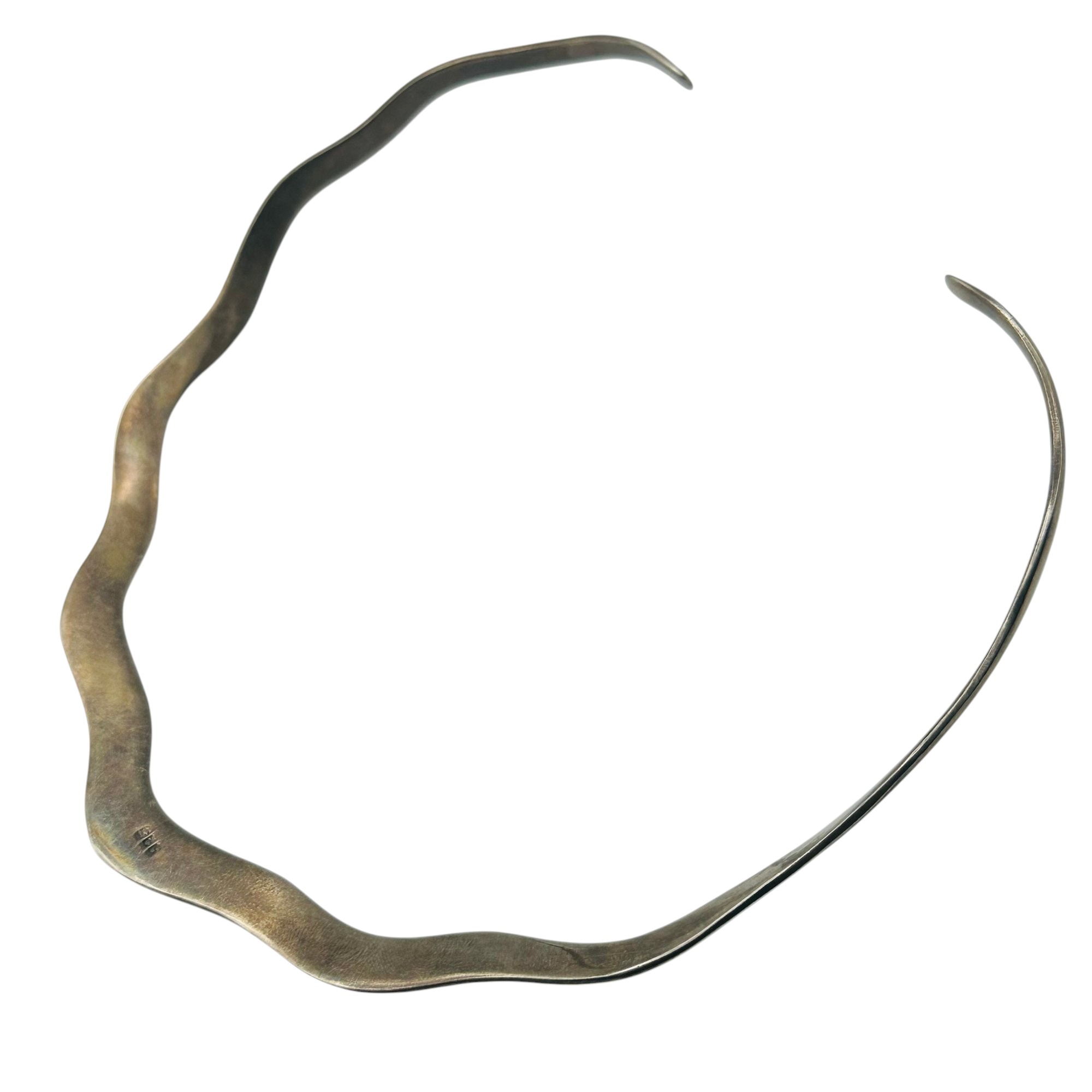 Sterling Wavy Collar Necklace