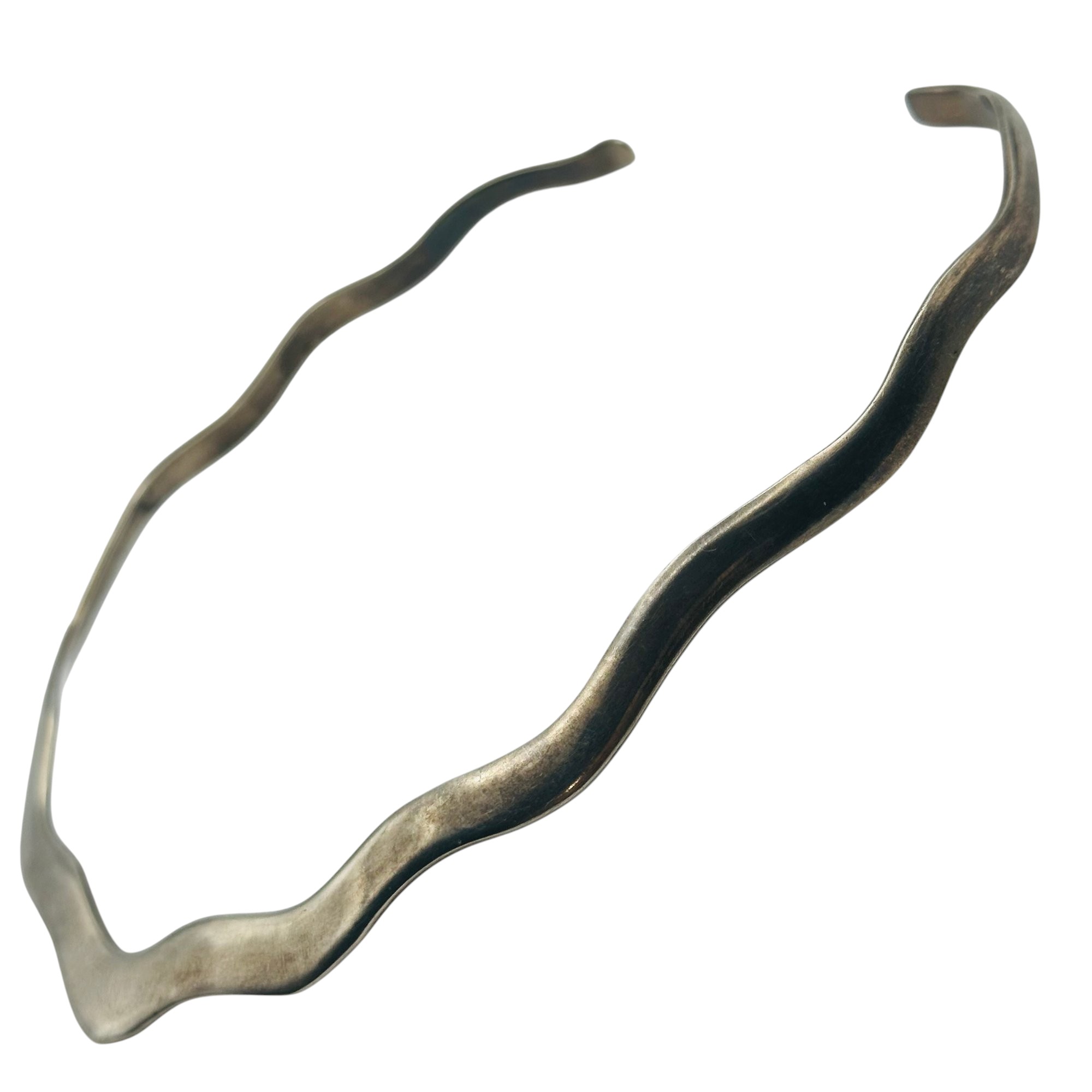 Sterling Wavy Collar Necklace