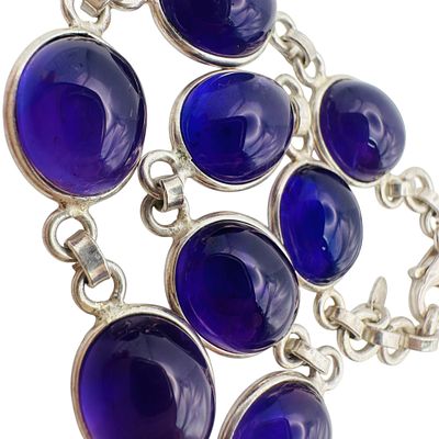 Sterling Amethyst Bracelet. Sterling amethyst bracelet 11.9g
