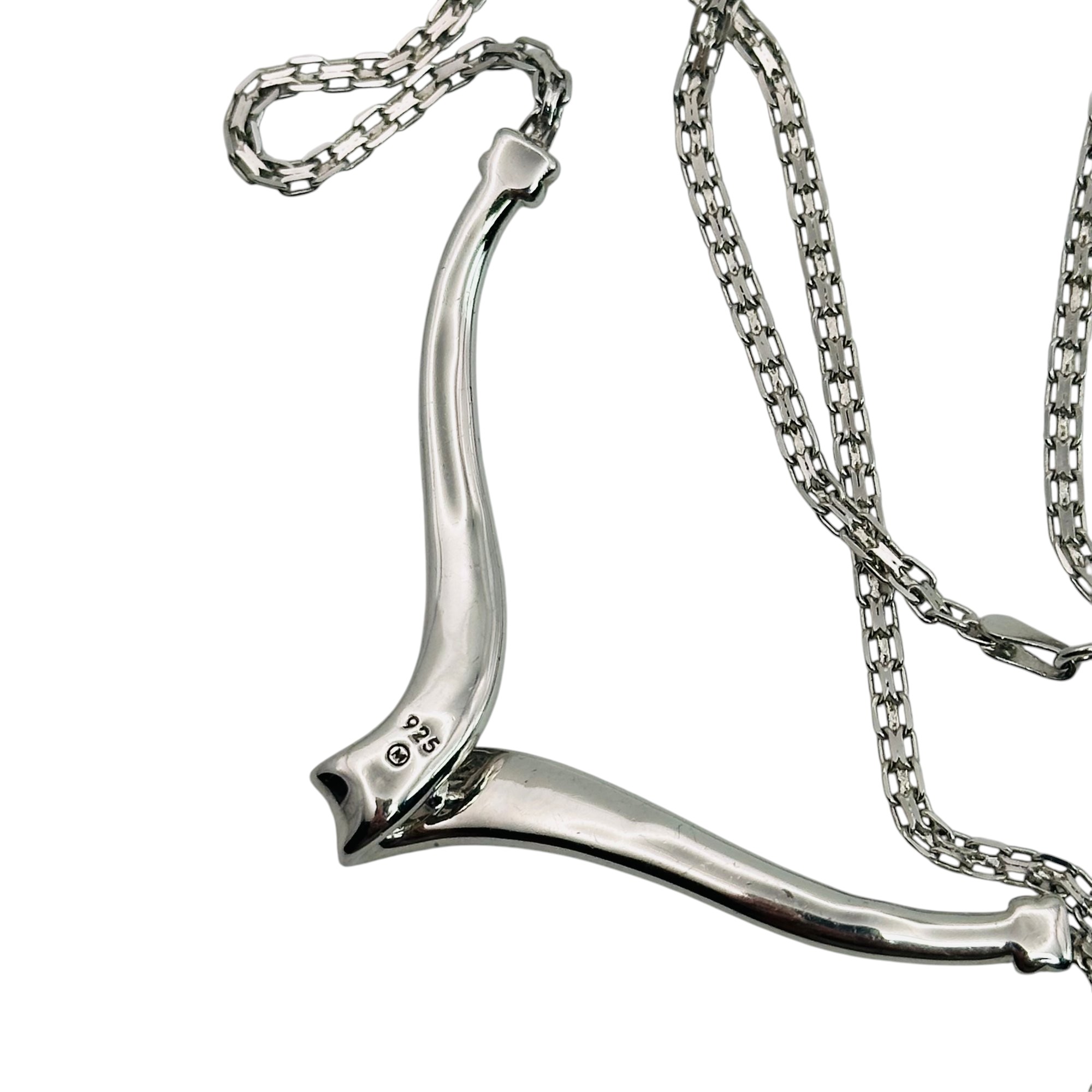 Sterling Diamond Point Necklace