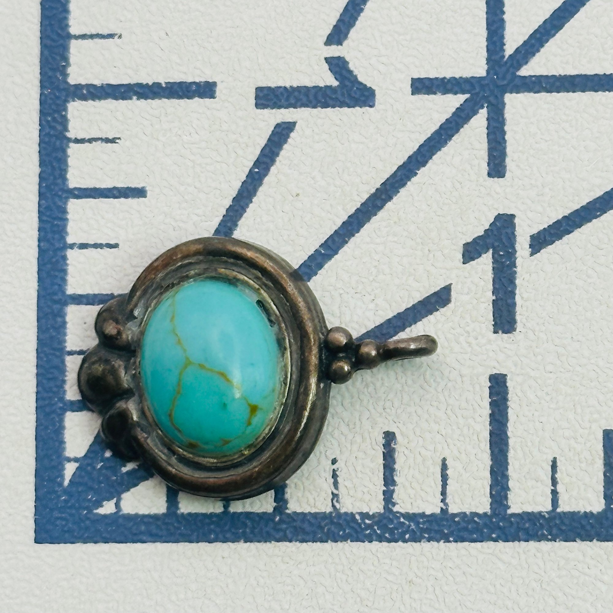 Sterling Turquoise Pendant