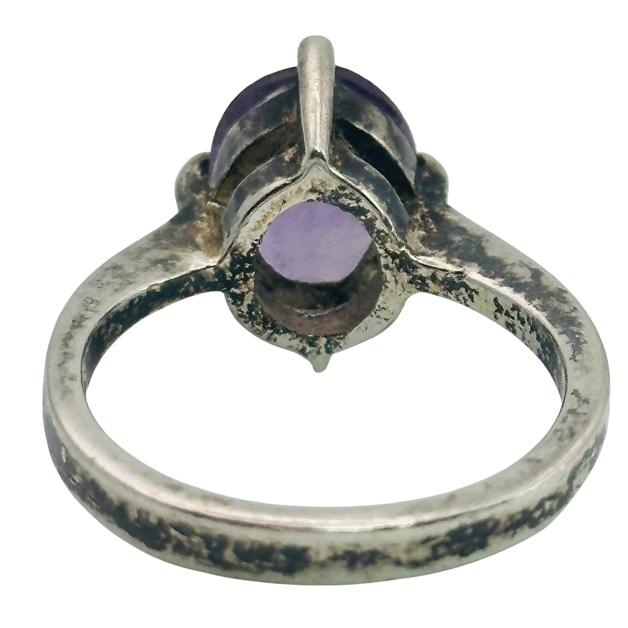 Sterling Amethyst Ring Sz 7