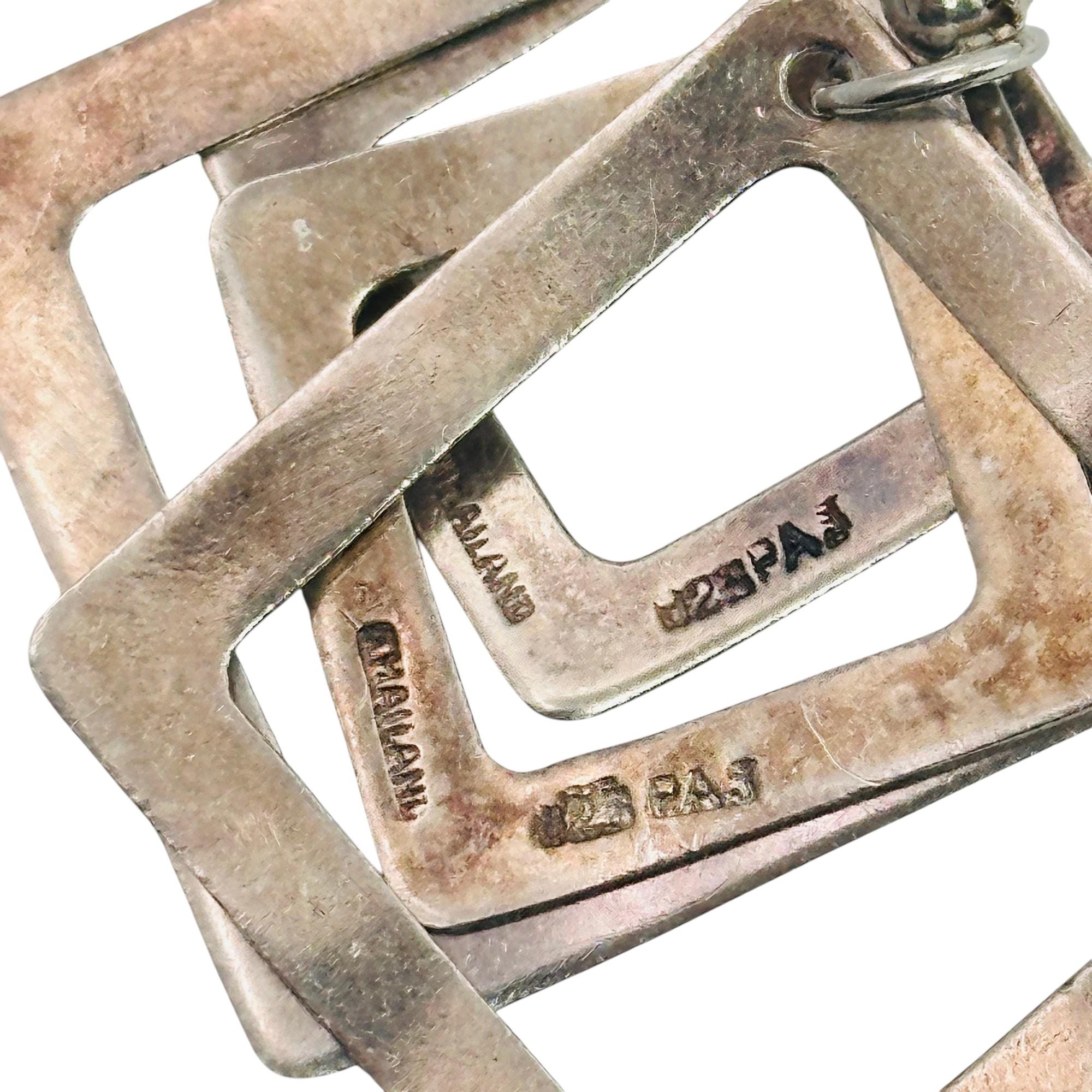 Signed Sterling Dangle Earrings