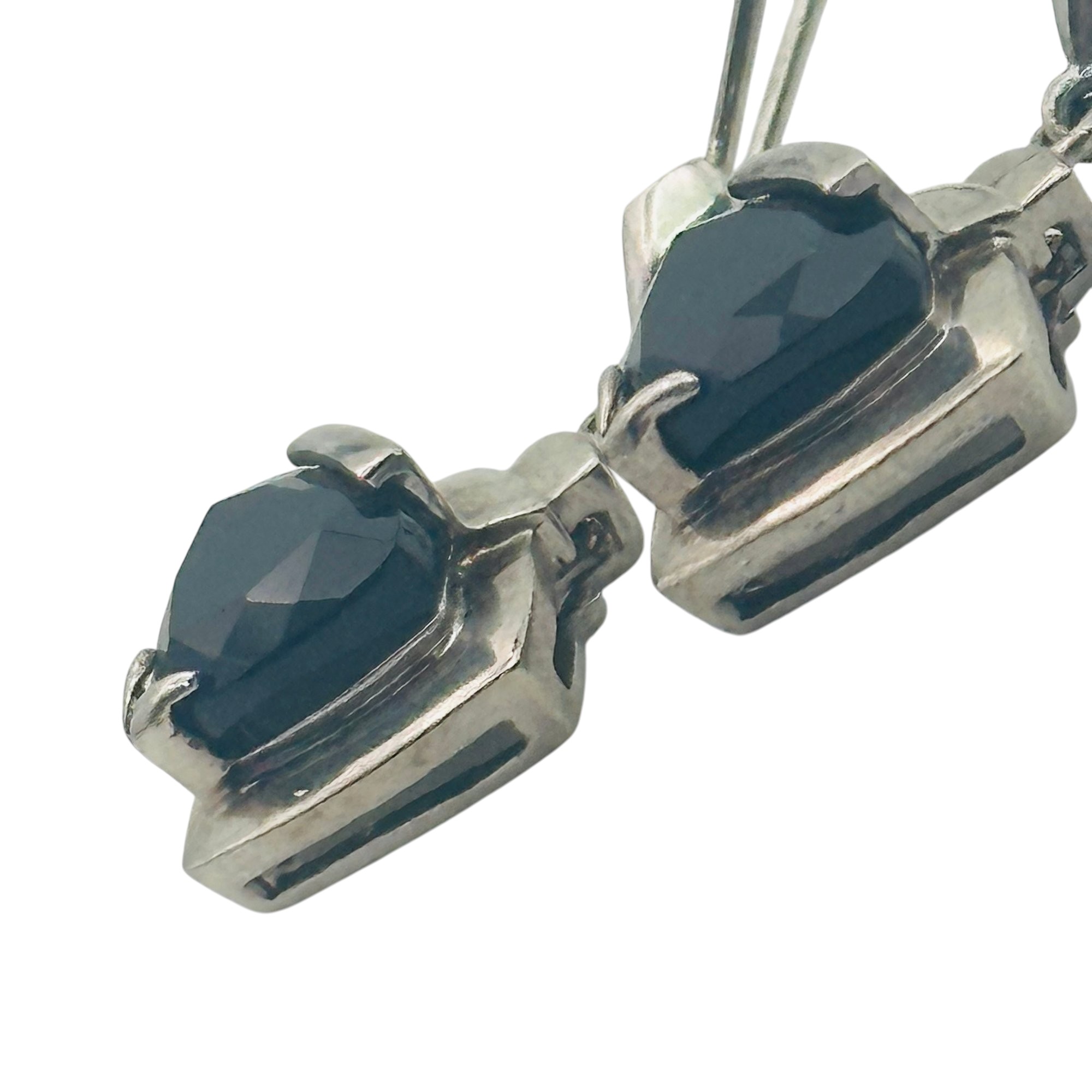 Sterling Onyx Dangle Earrings