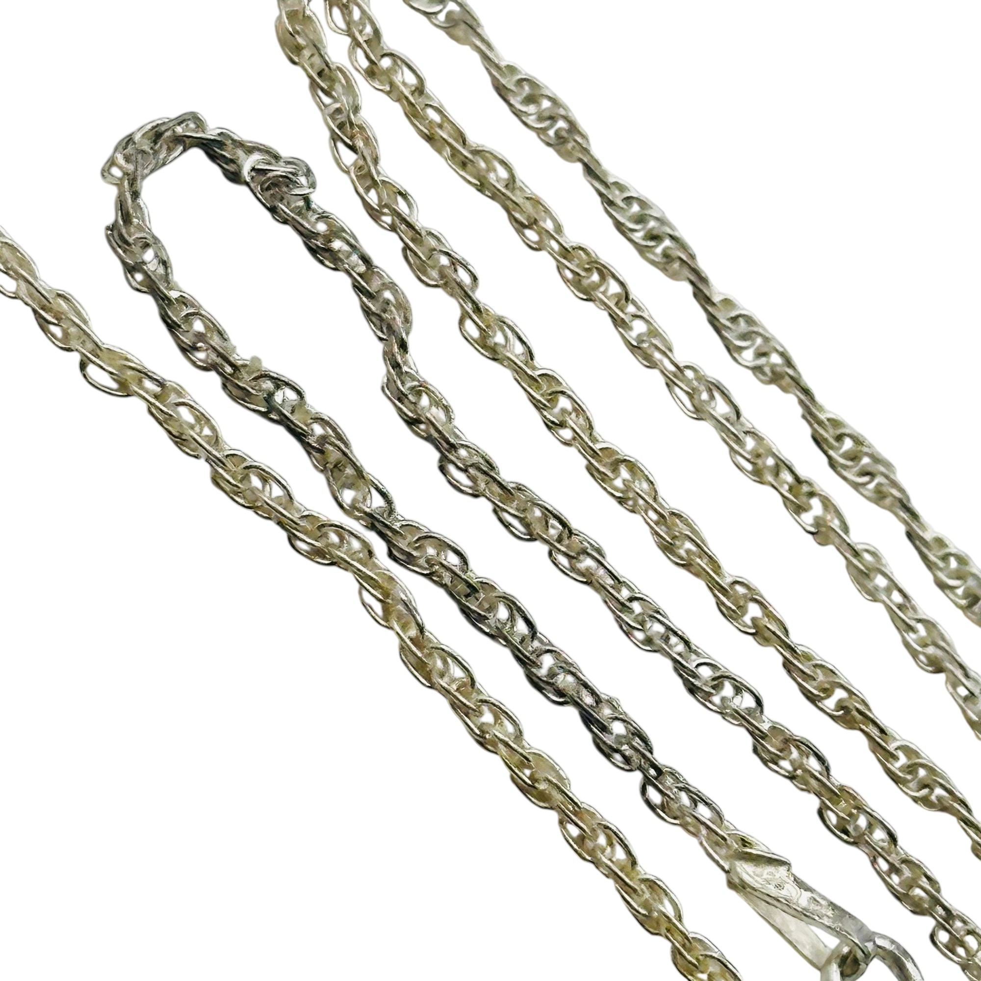 Italy Sterling Rope Chain Necklace