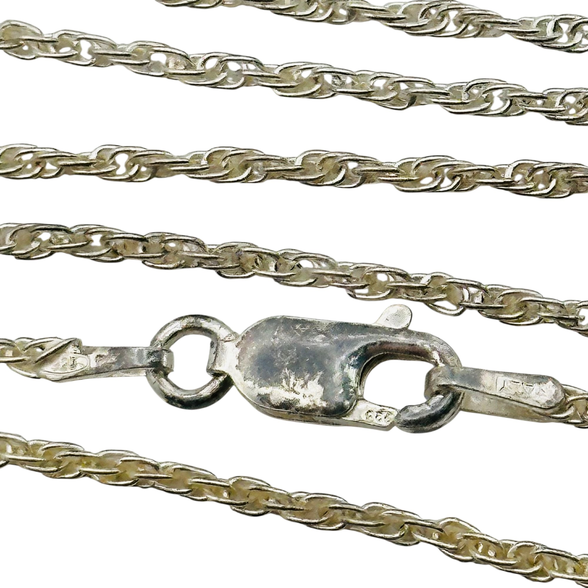Italy Sterling Rope Chain Necklace