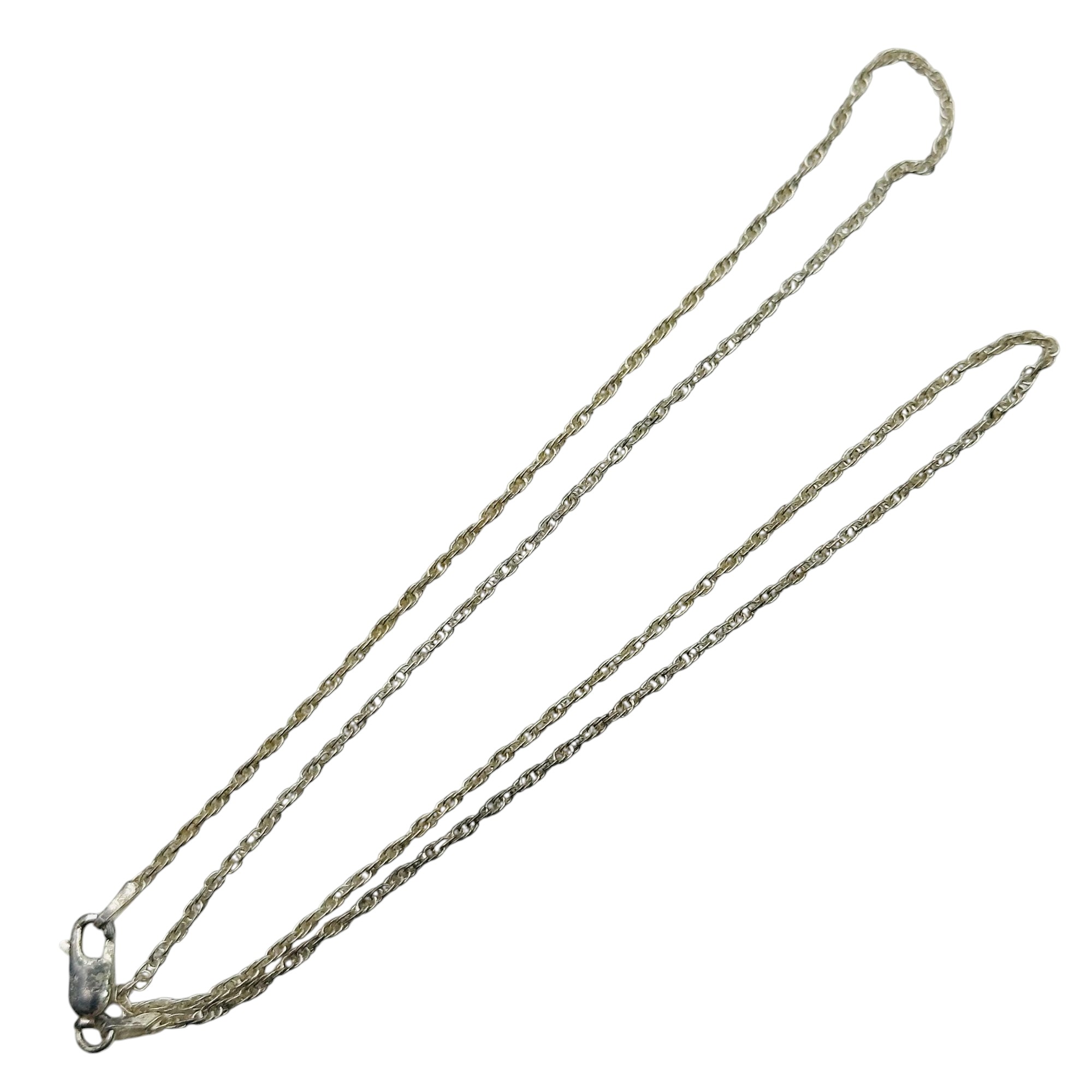 Italy Sterling Rope Chain Necklace